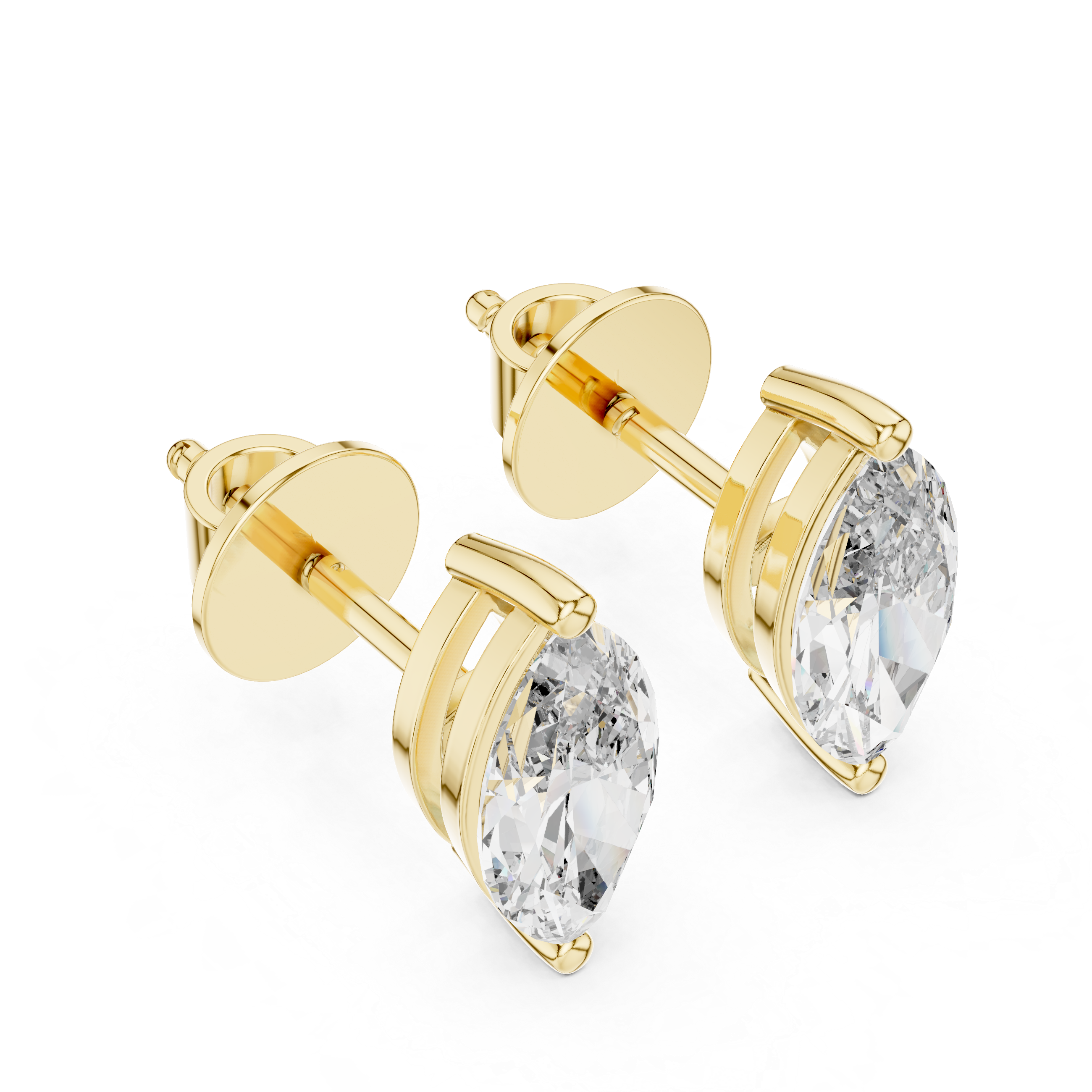 Marquise Diamond Stud Earring