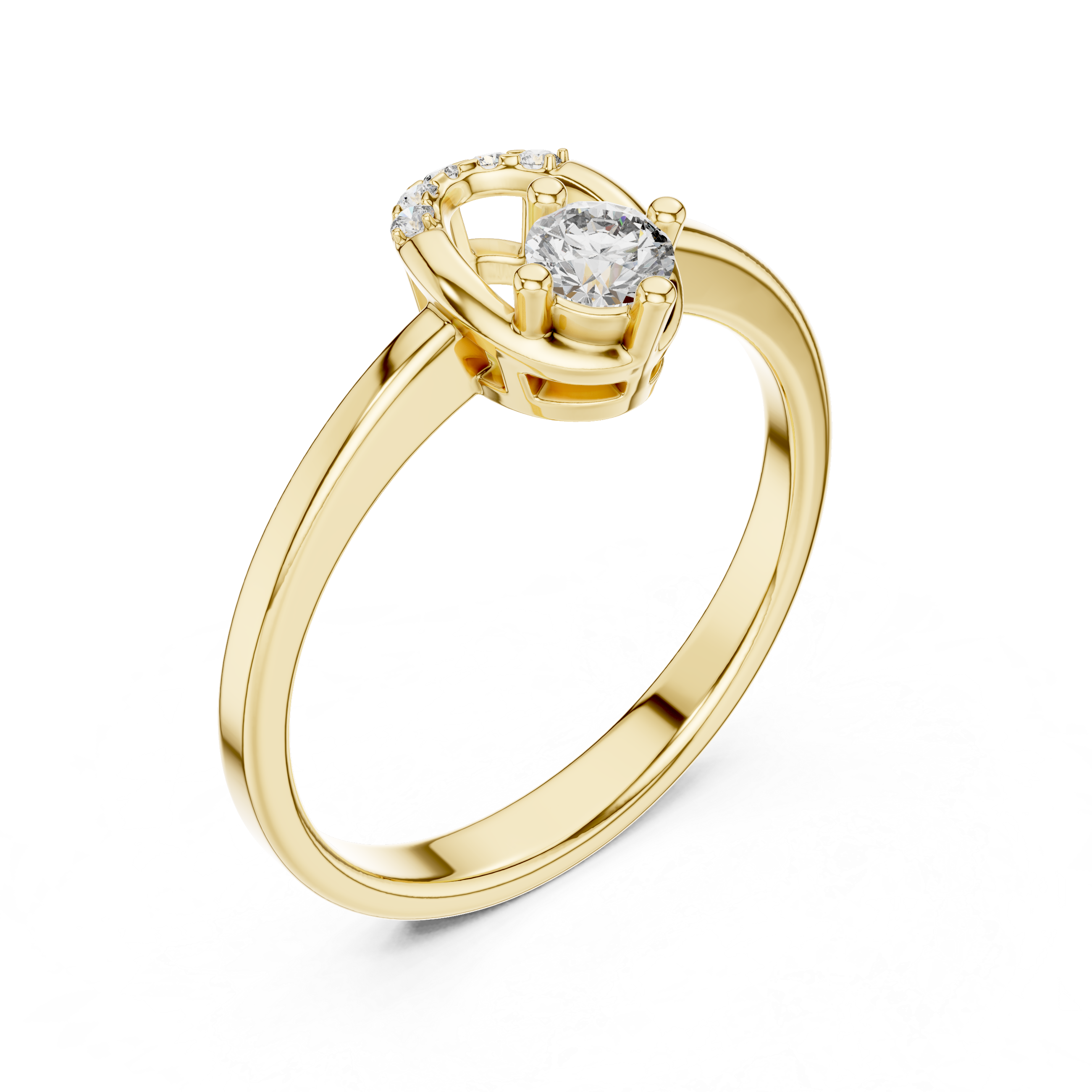 Rovienne Twist Diamond Ring