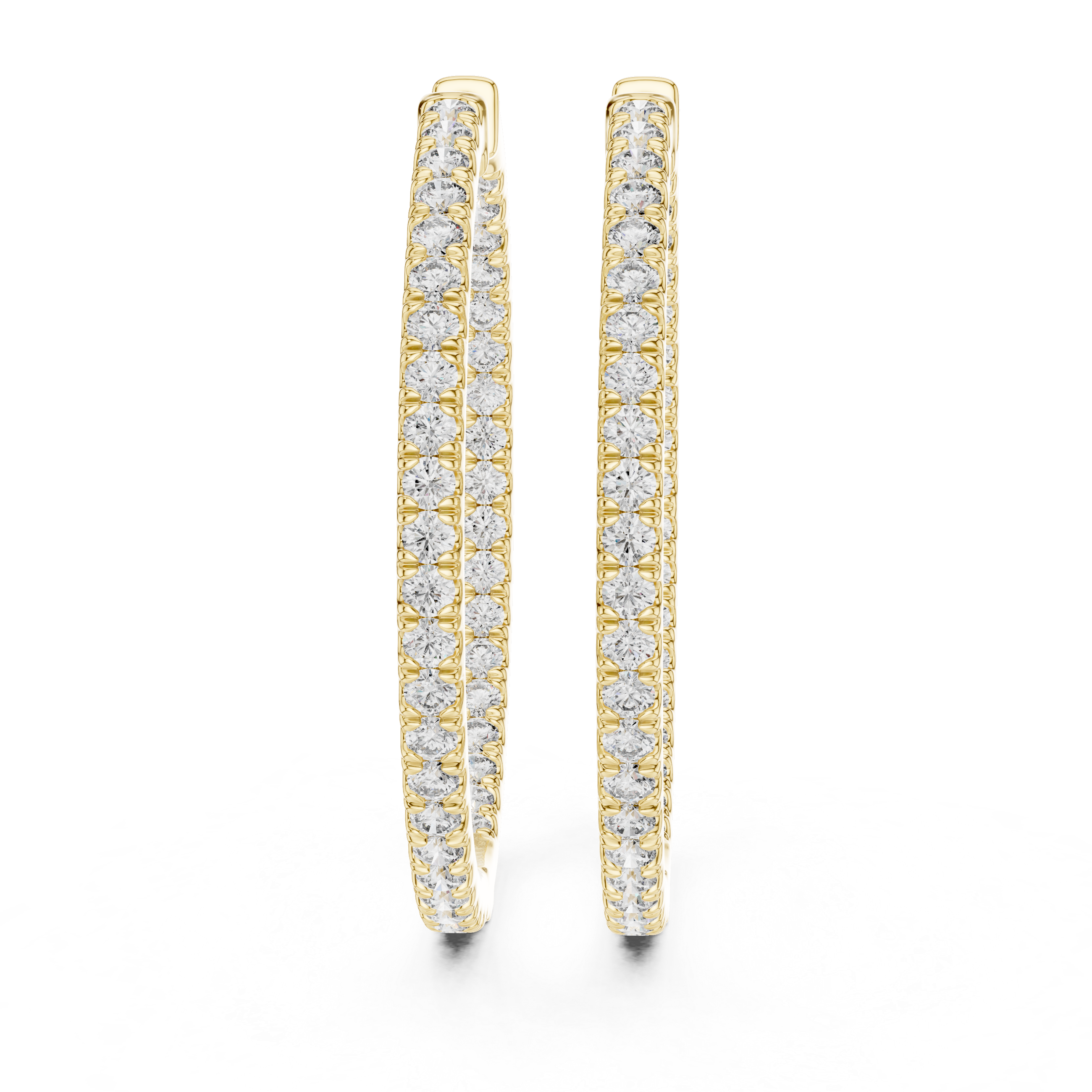 Diamond Line Hoops