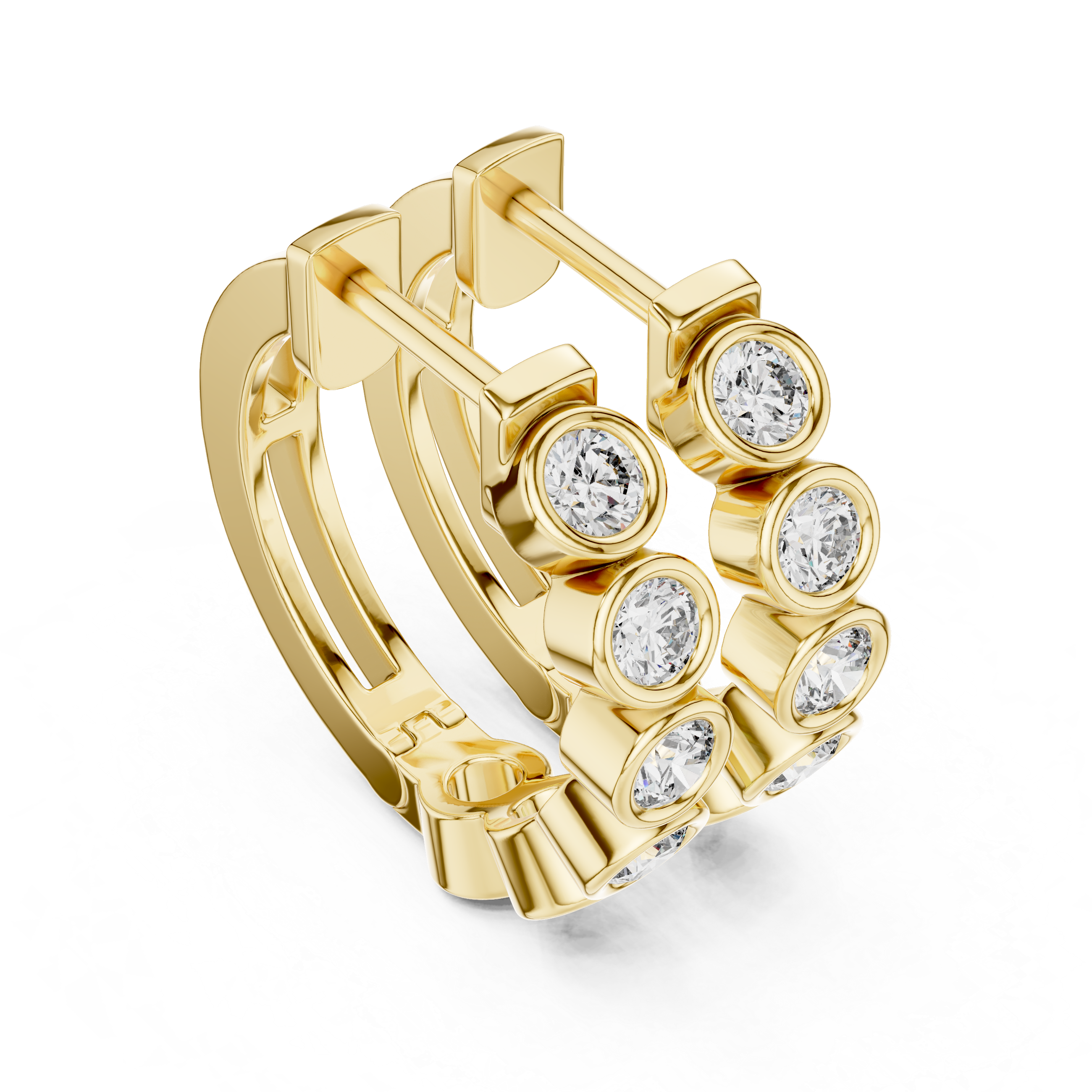 Ocean Bezel Hoops