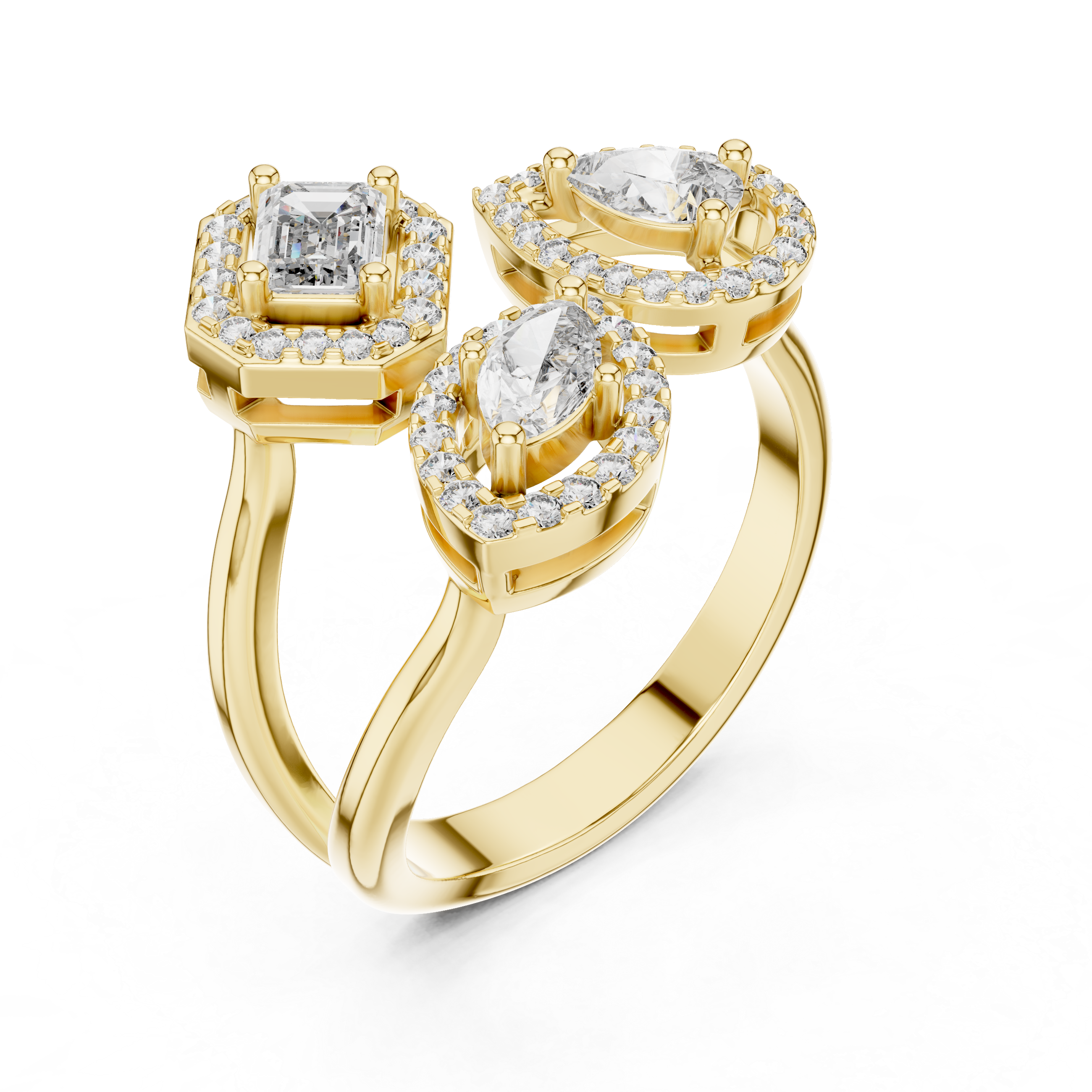 Veloura Twist Diamond Ring