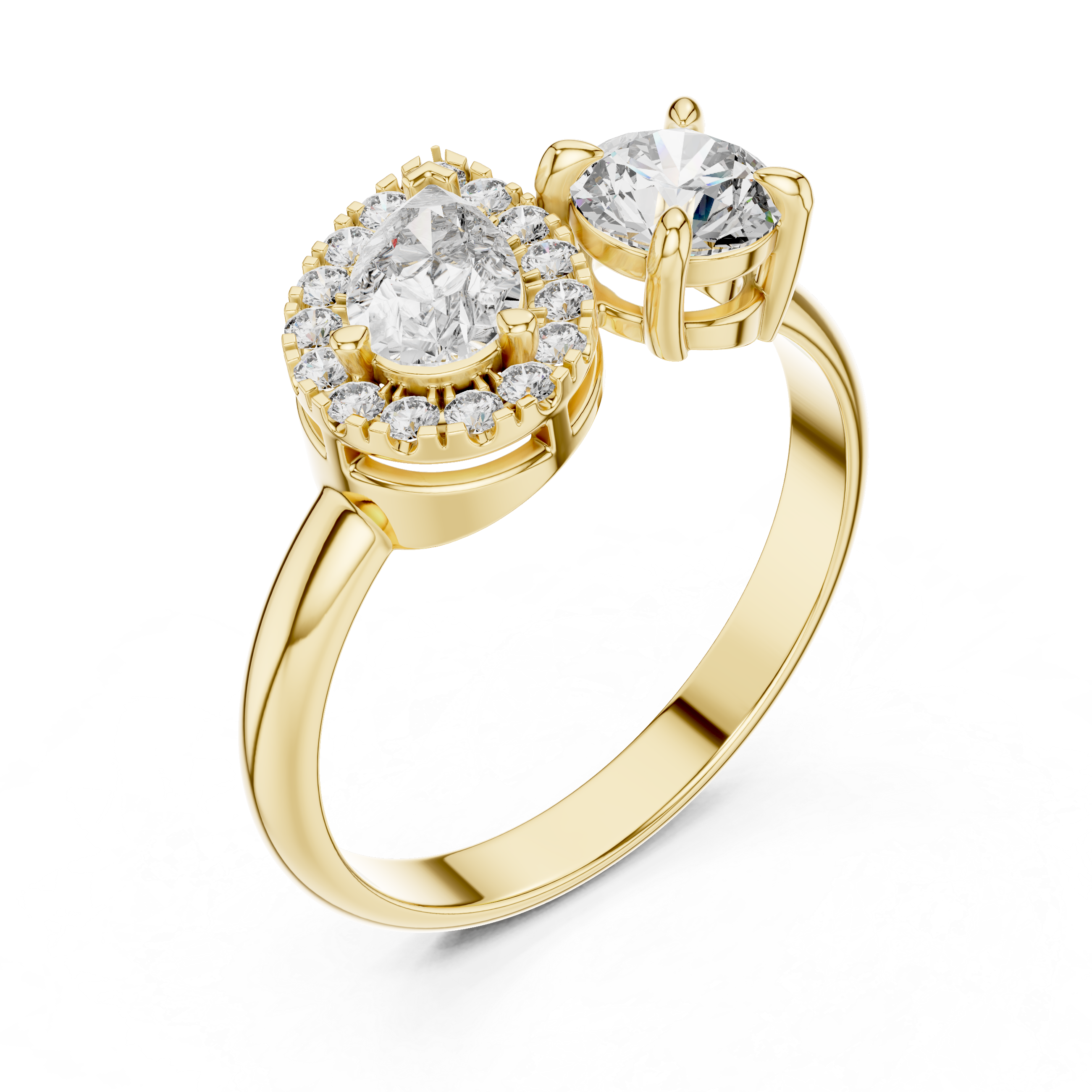KM0059 Yellow Gold View 2
