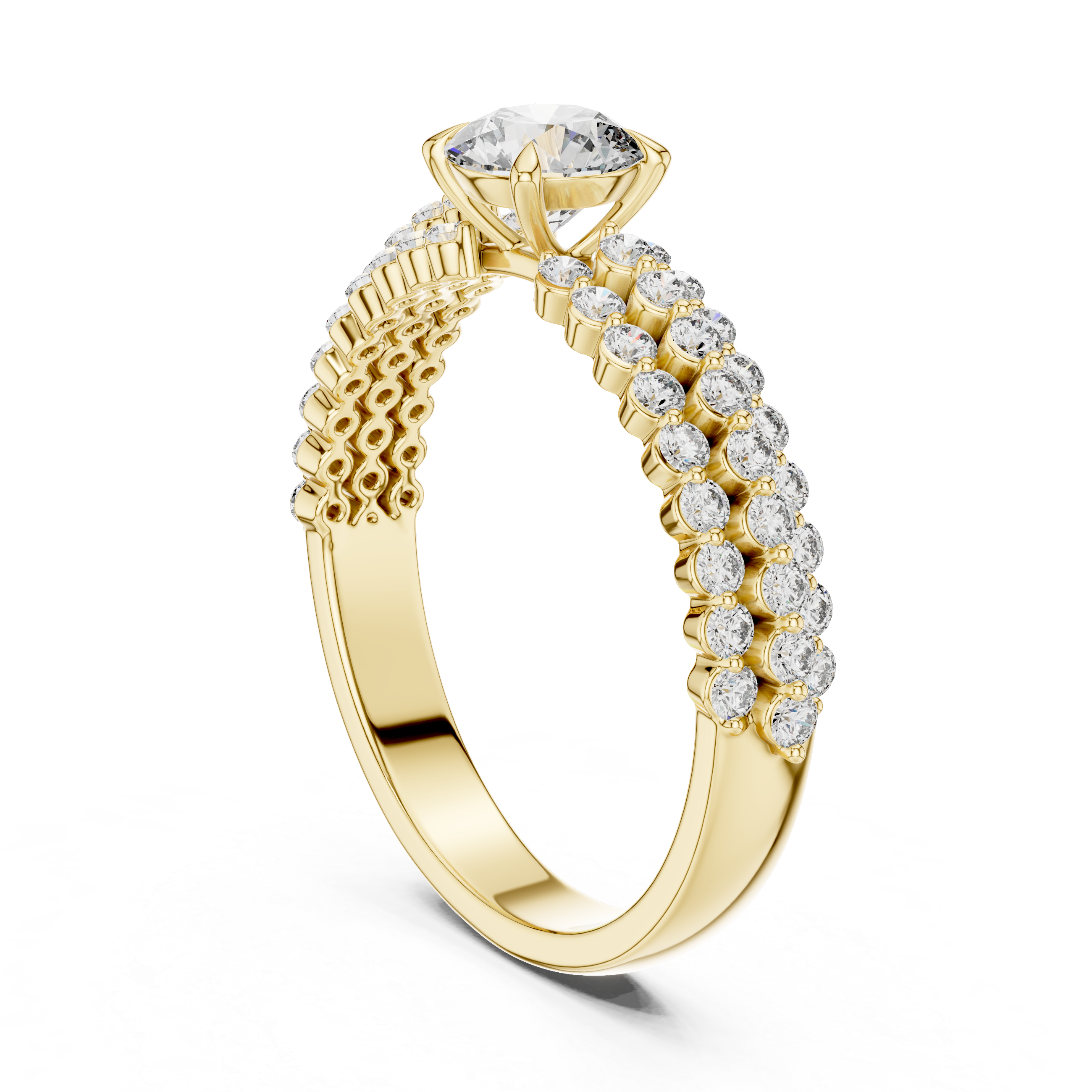 KM0061 Yellow Gold View 1