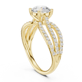 Royal Double Halo Embrace Diamond Ring