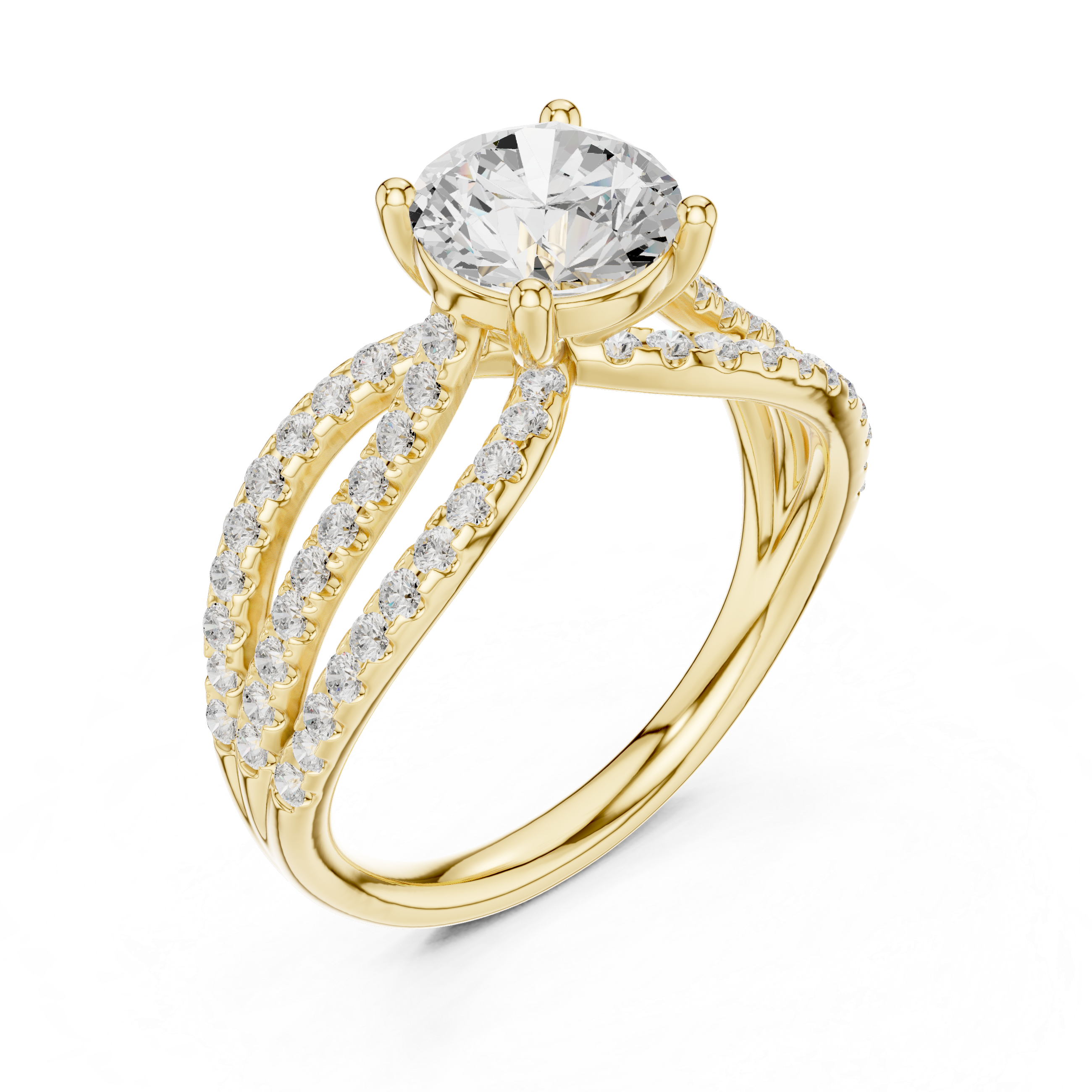 Royal Double Halo Embrace Diamond Ring
