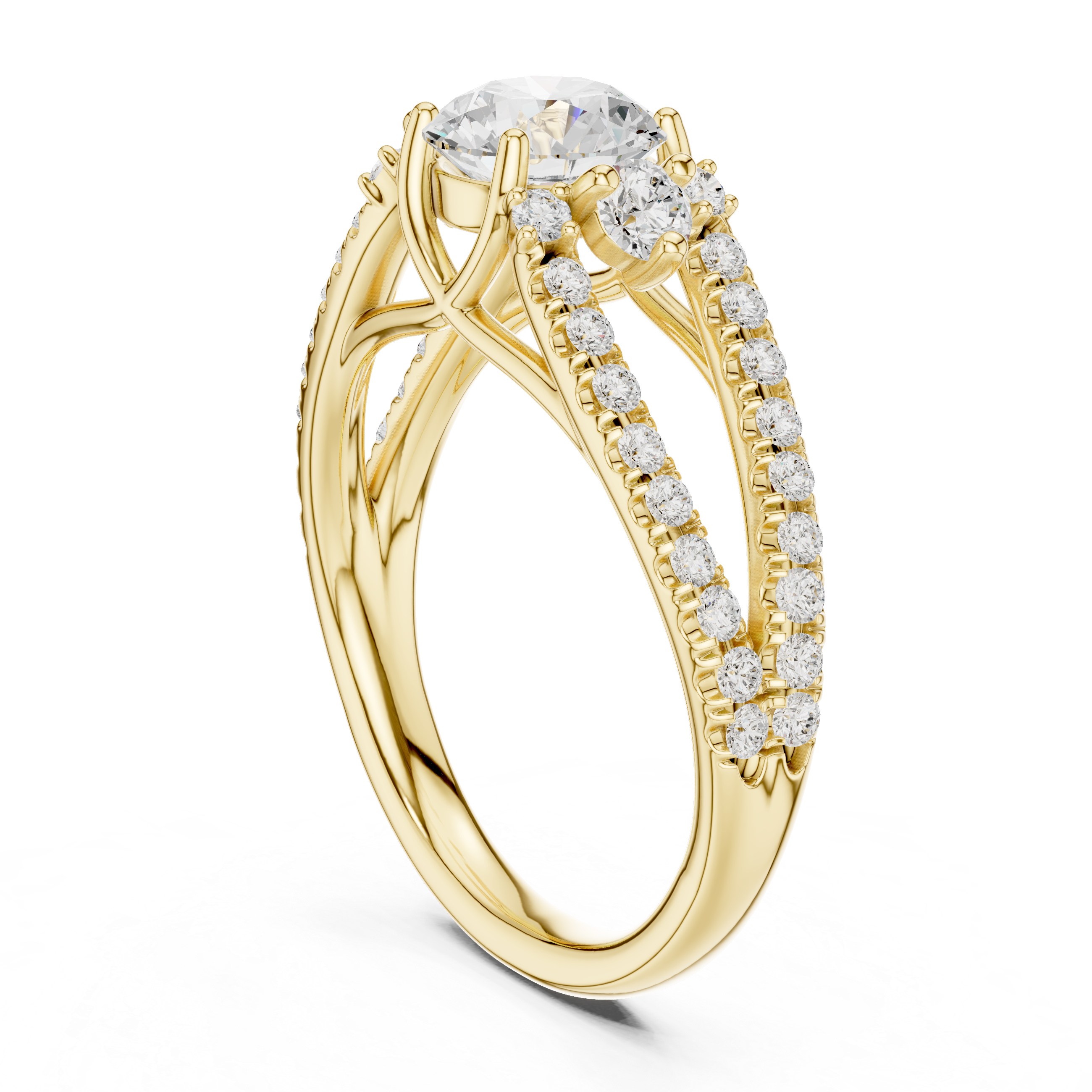 Regal Ribbon Diamond Ring