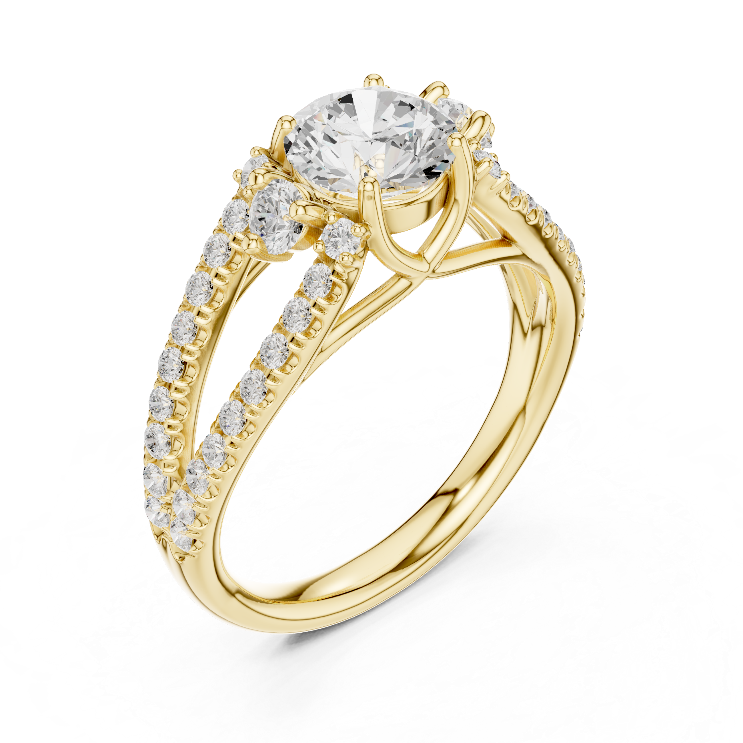 Regal Ribbon Diamond Ring