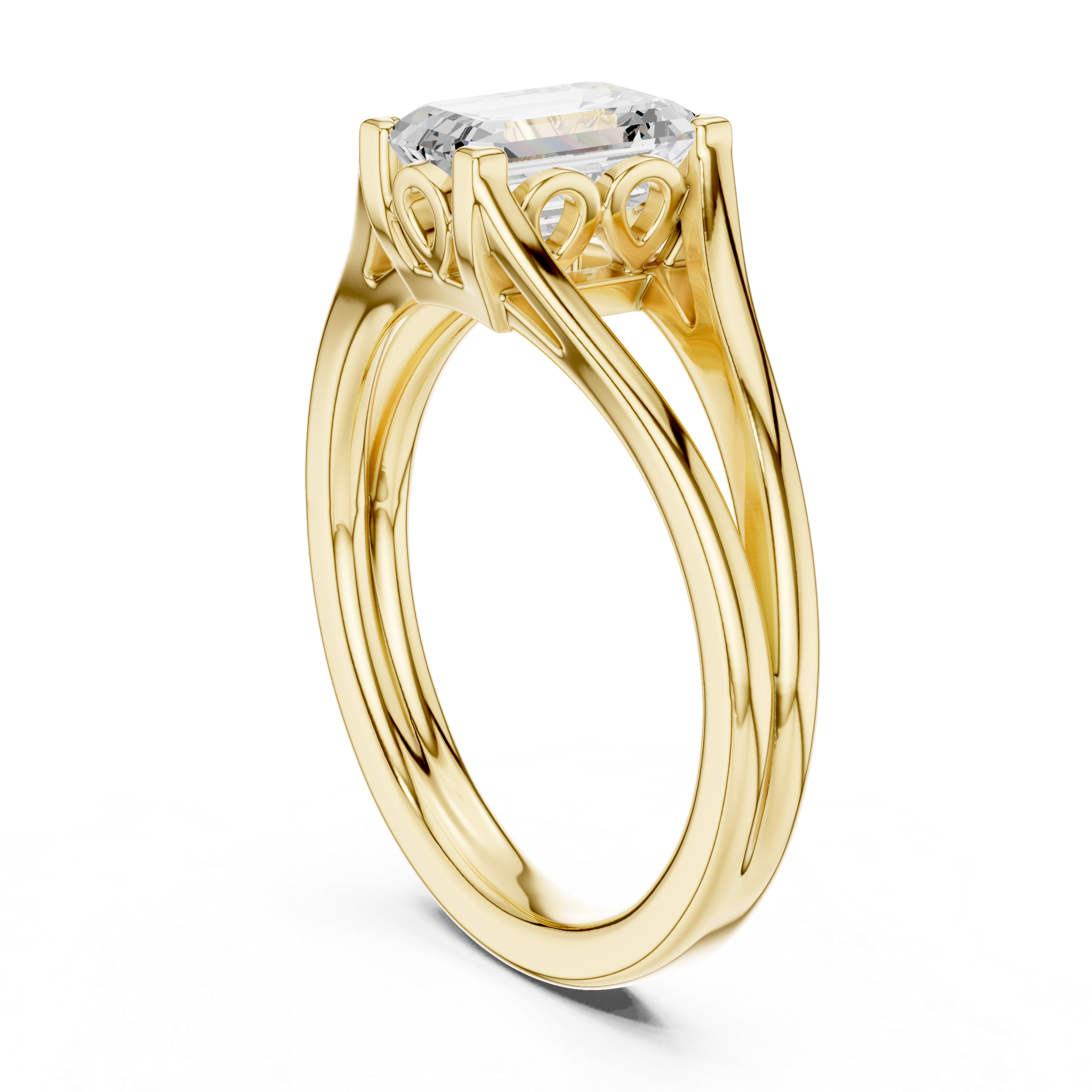 Vintage Prism Eternity Diamond Ring