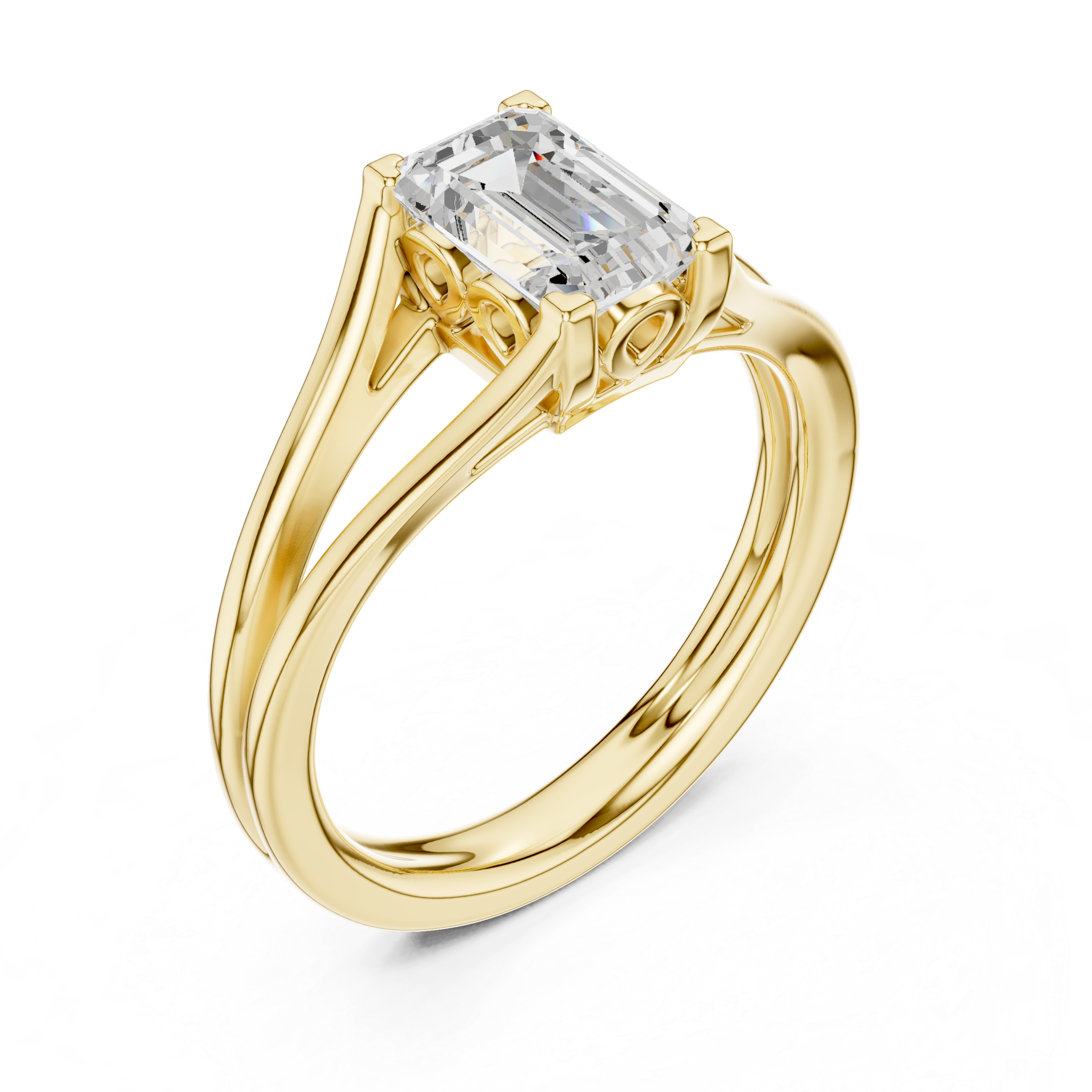 Vintage Prism Eternity Diamond Ring