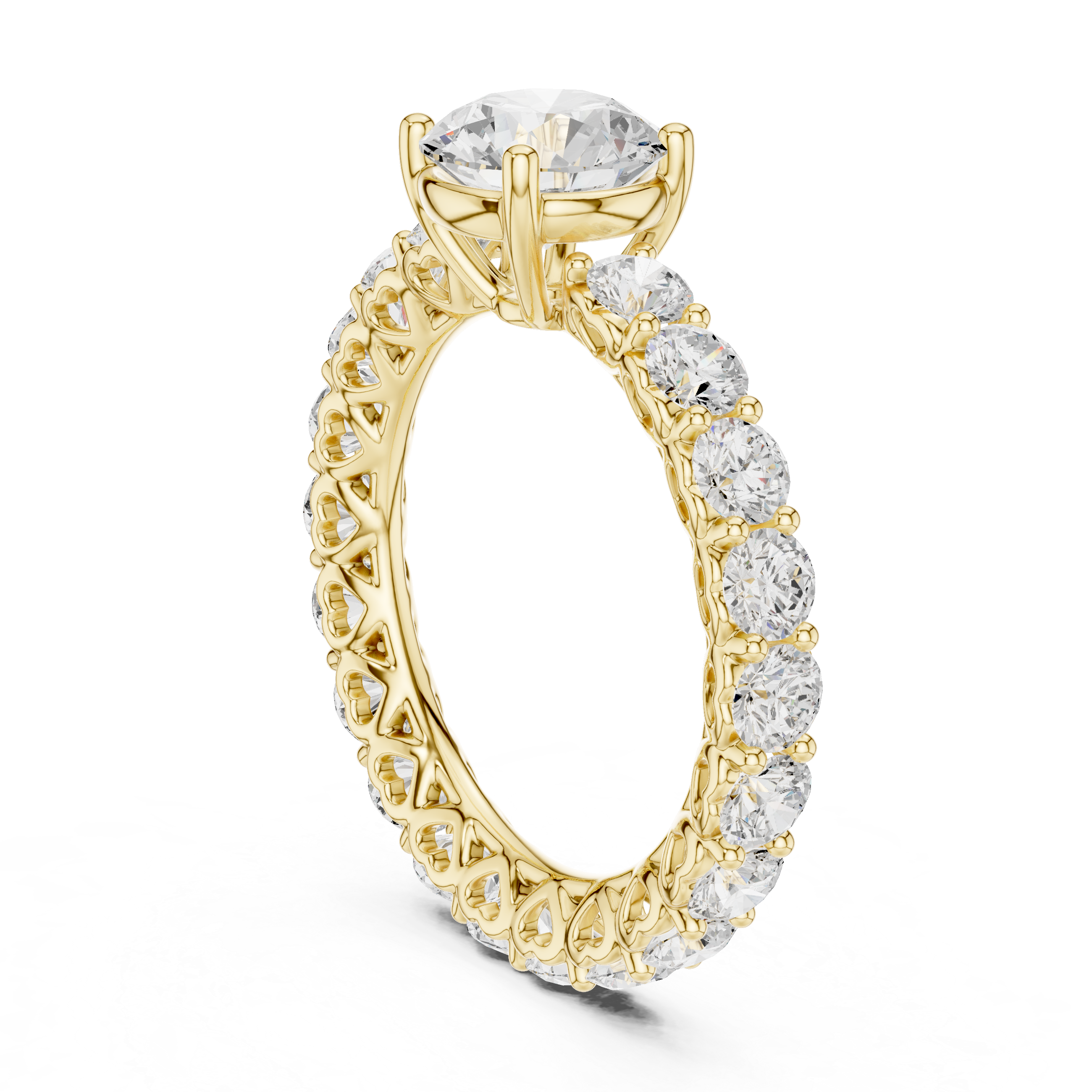 Classic Grace Solitaire Diamond Ring