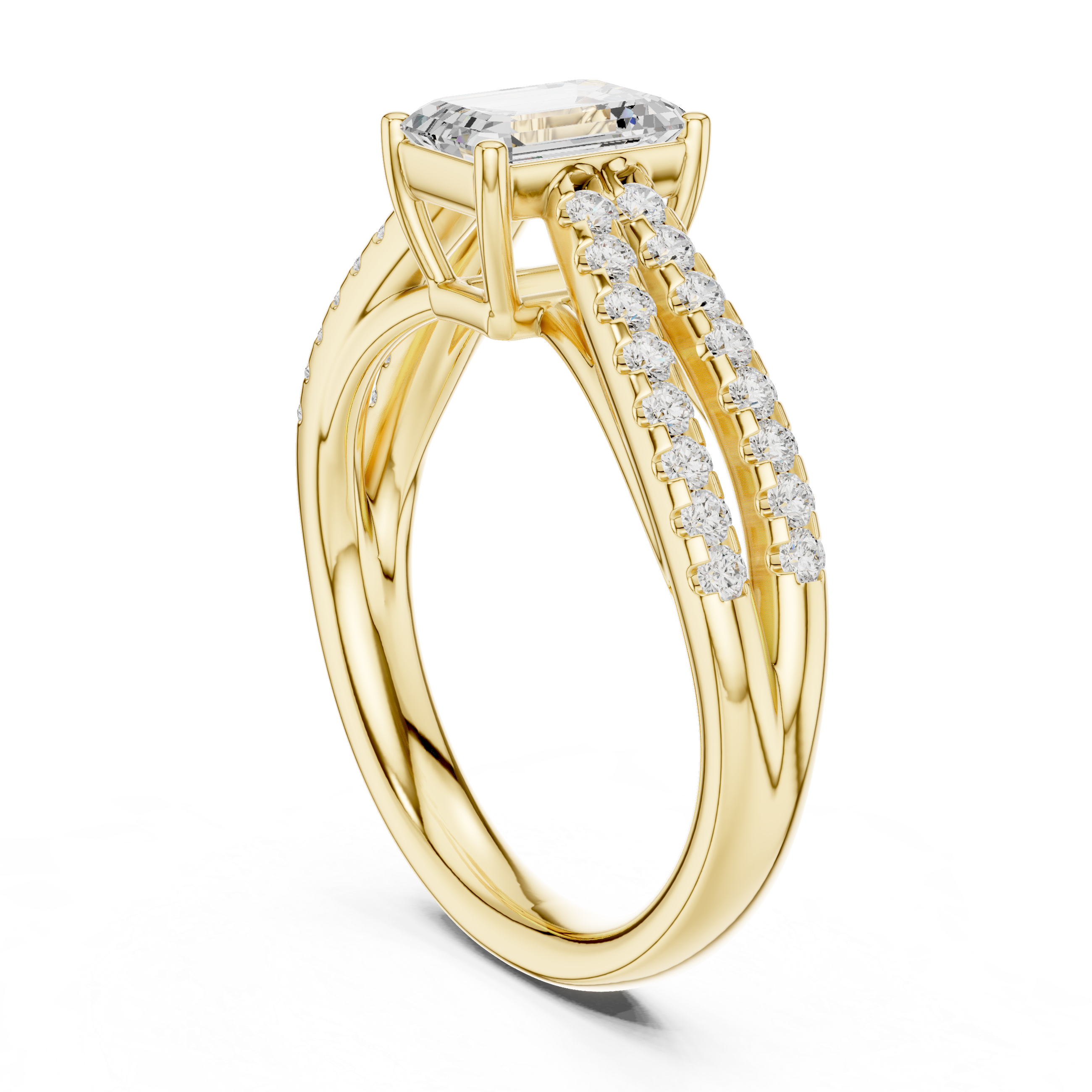 Rose Orbit Eternity Diamond Ring