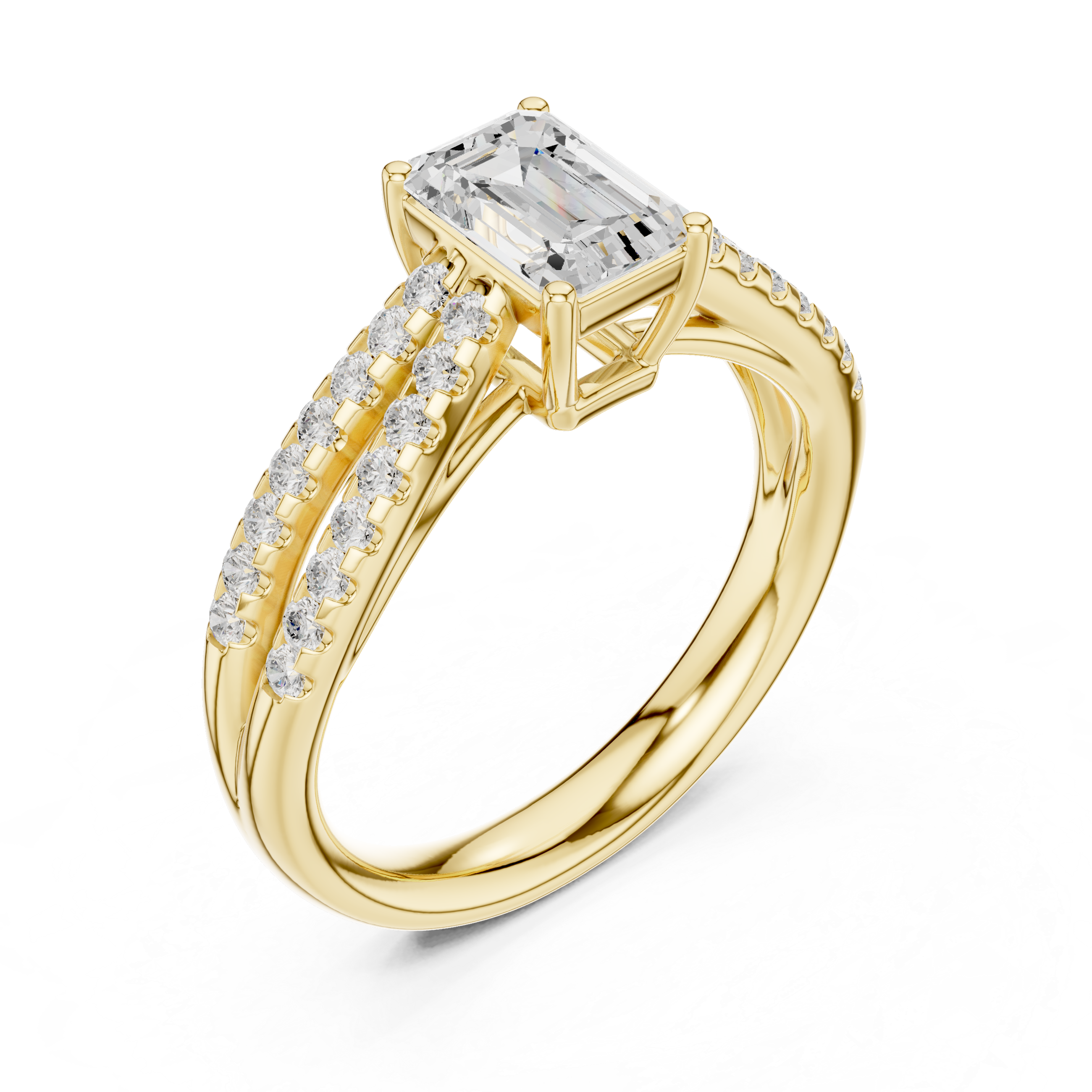 Rose Orbit Eternity Diamond Ring