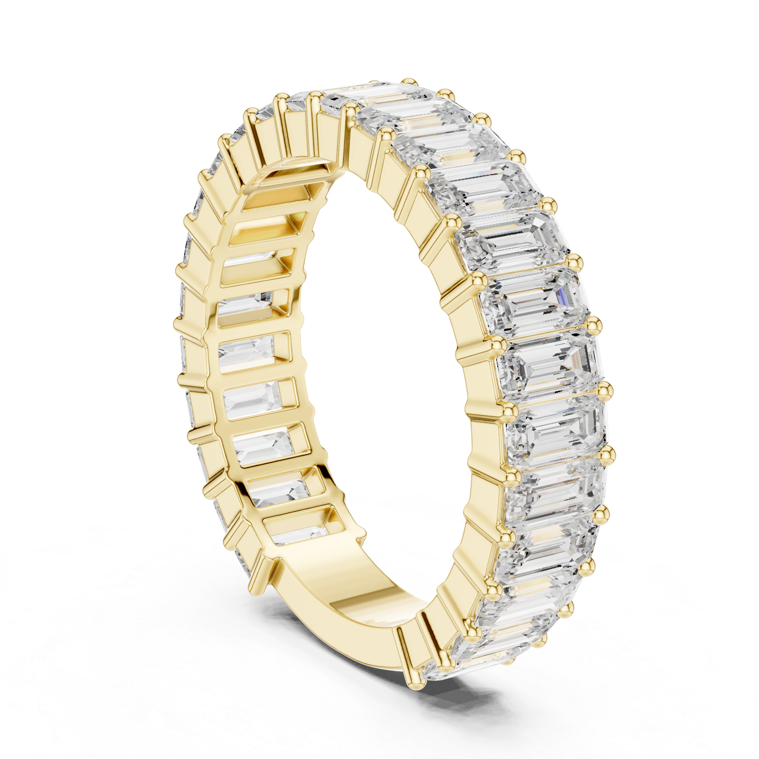 Emerald Symphony Diamond Ring