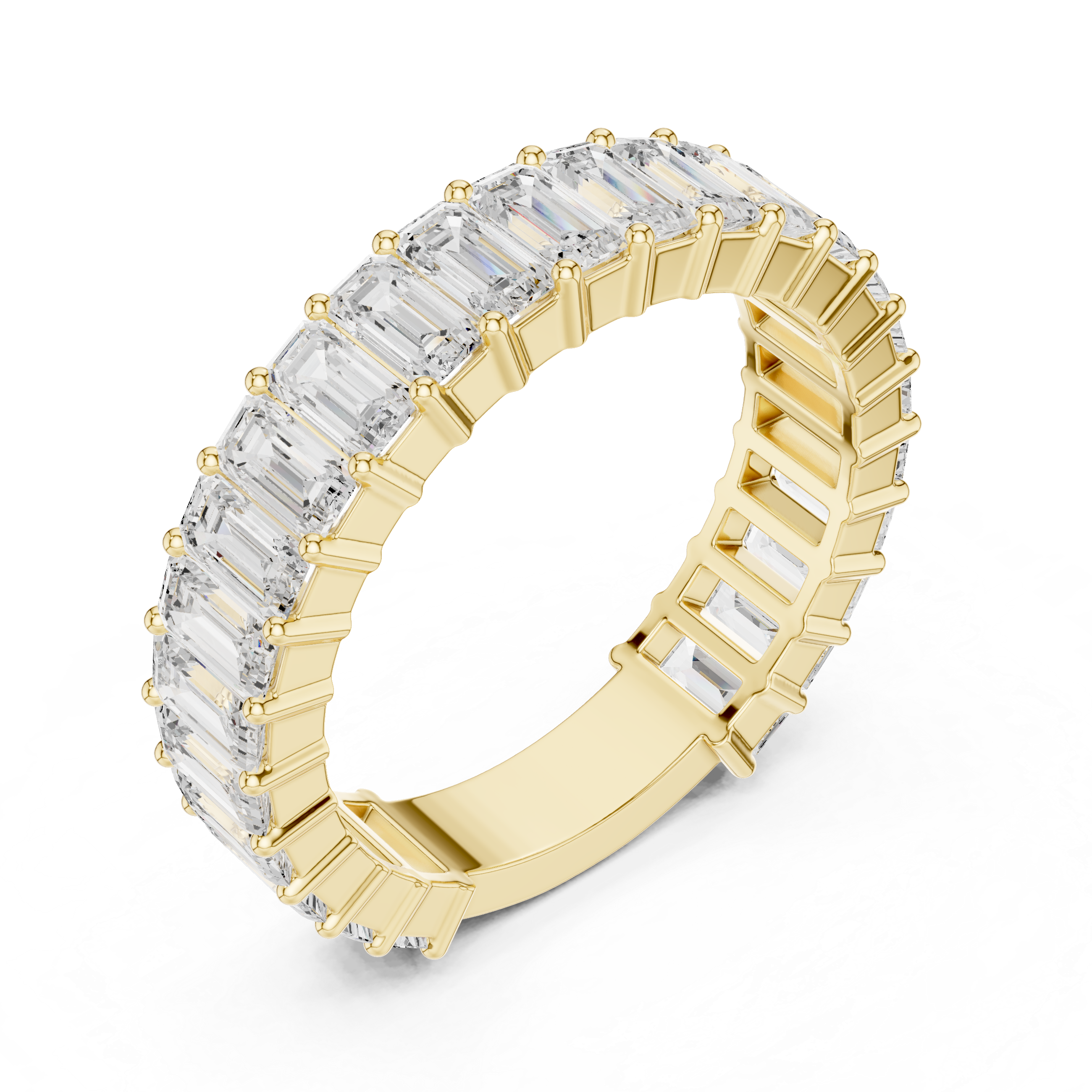 Emerald Symphony Diamond Ring