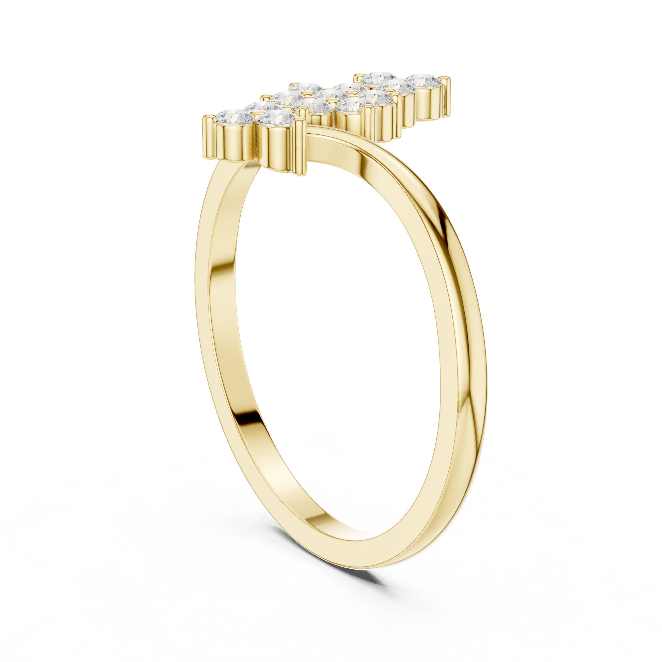 Vintage Circle Eternity Diamond Ring