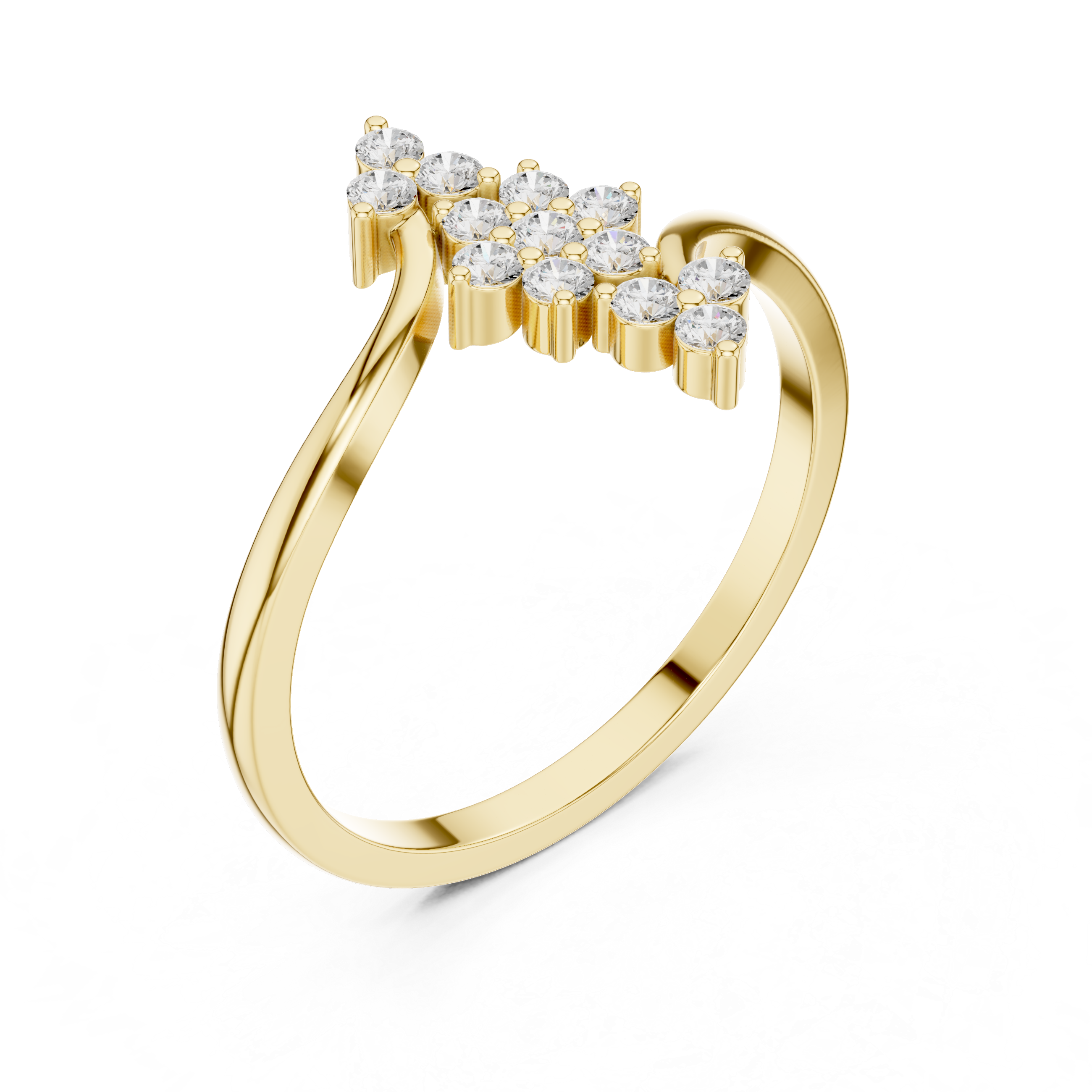 Vintage Circle Eternity Diamond Ring