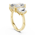 Textured Halo Diamond Ring