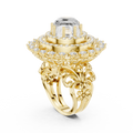 Emerald Frame Elegance Diamond Ring