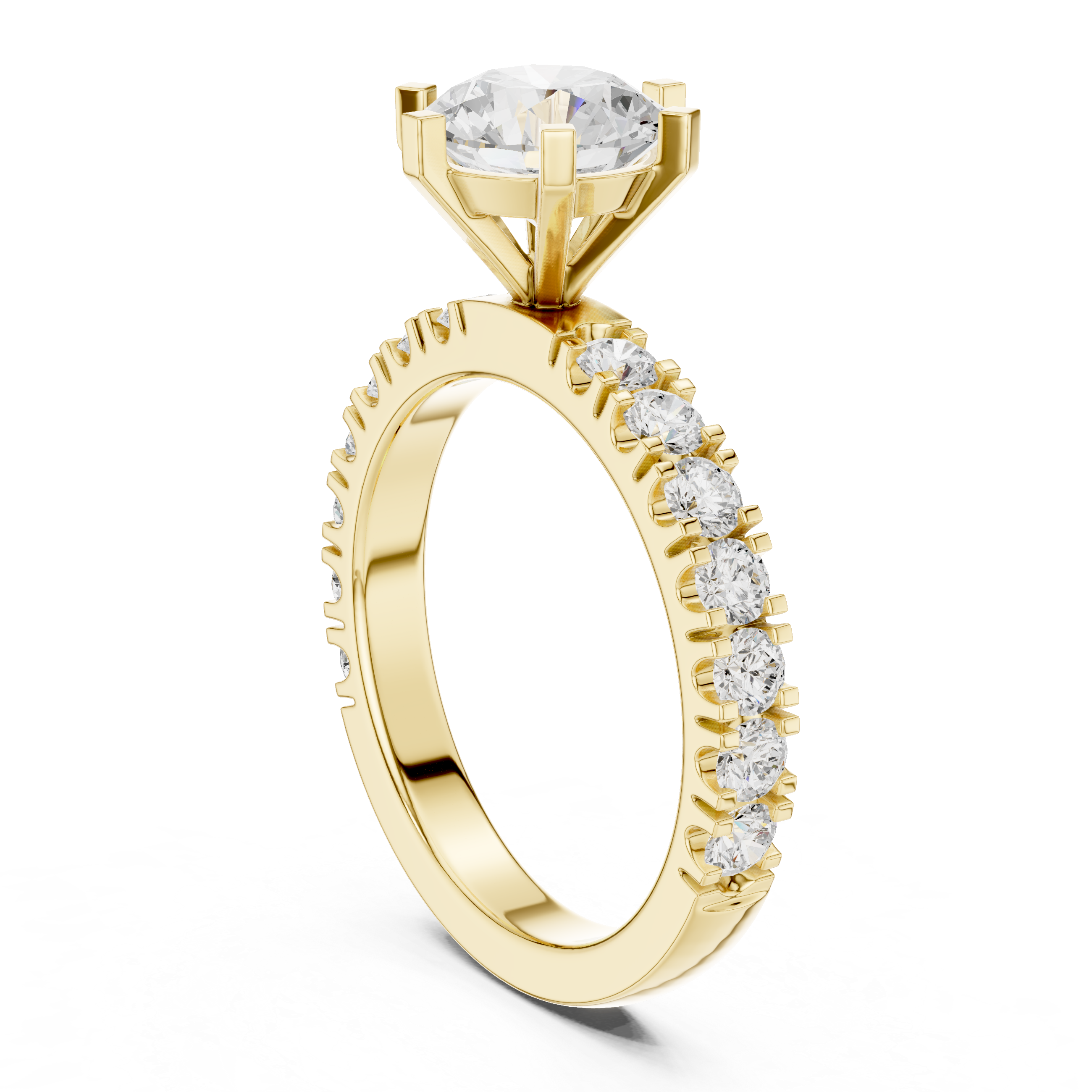 Triple Row Luxe Diamond Ring