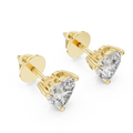 Heart Diamond Stud Earring