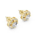 Zira Siamond Double Halo Stud Earring