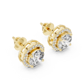 Veya Diamod Swirl Stud Earring