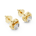 Veya Diamod Swirl Stud Earrings