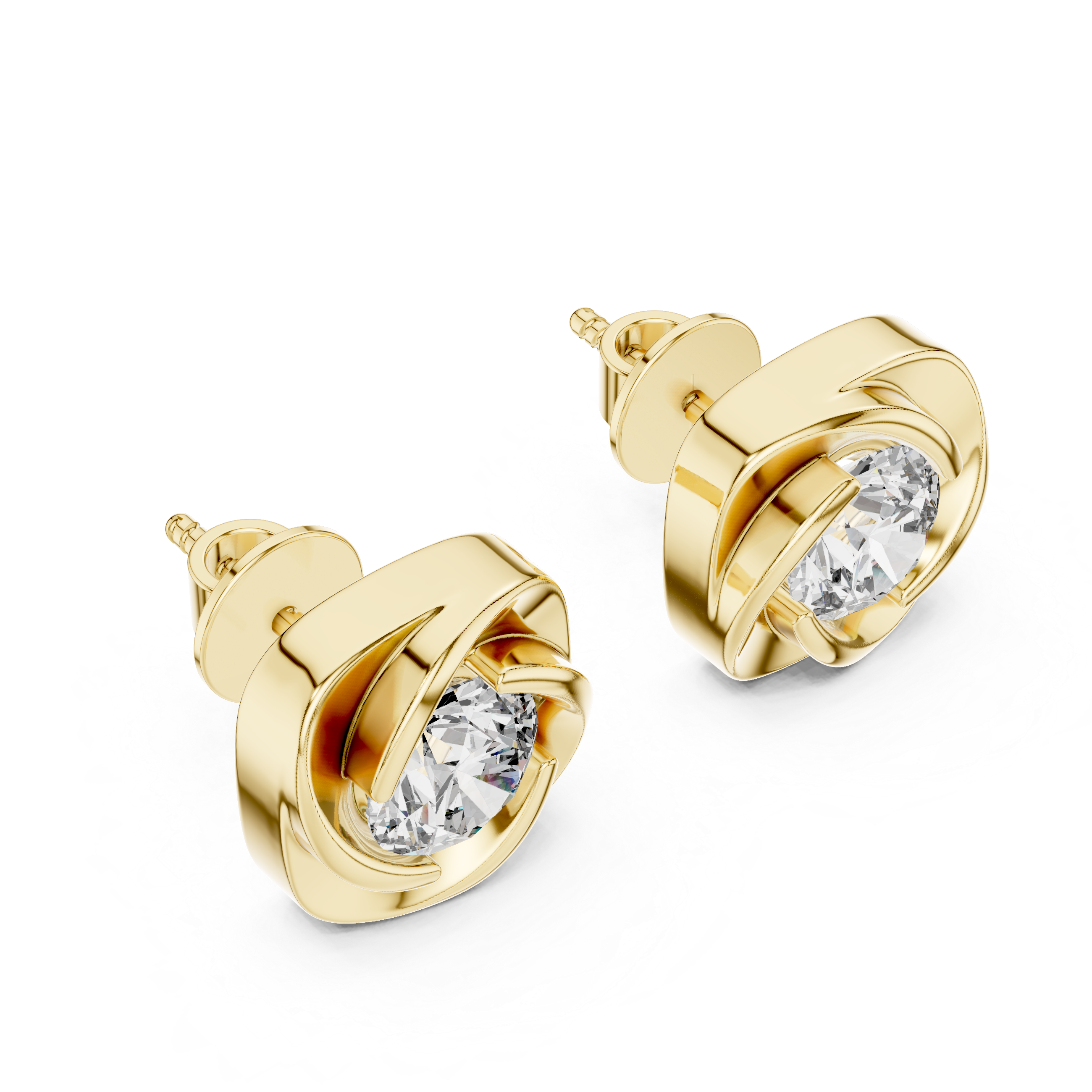 Lumi Diamond Stud Earring