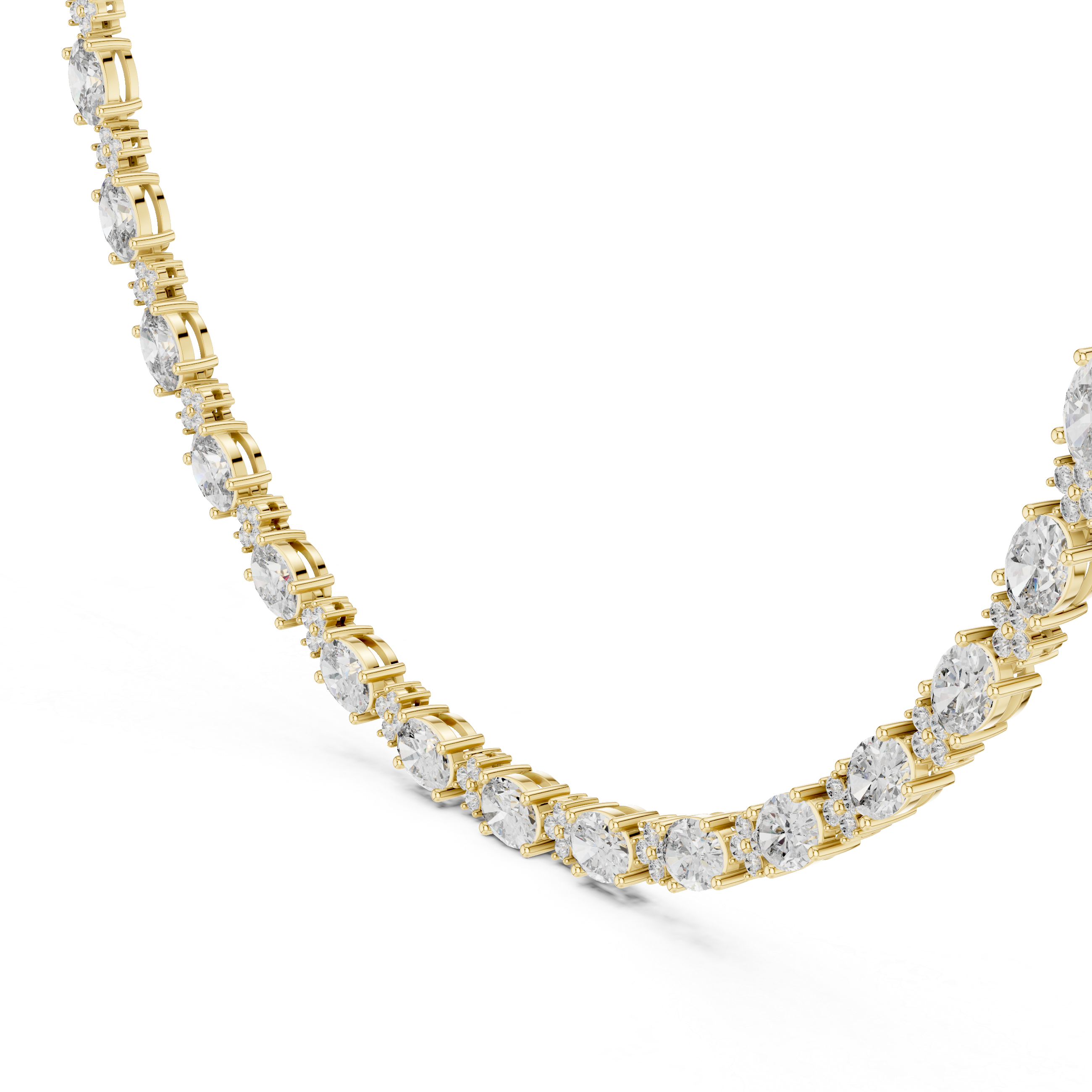 Sapphire Curve Necklace