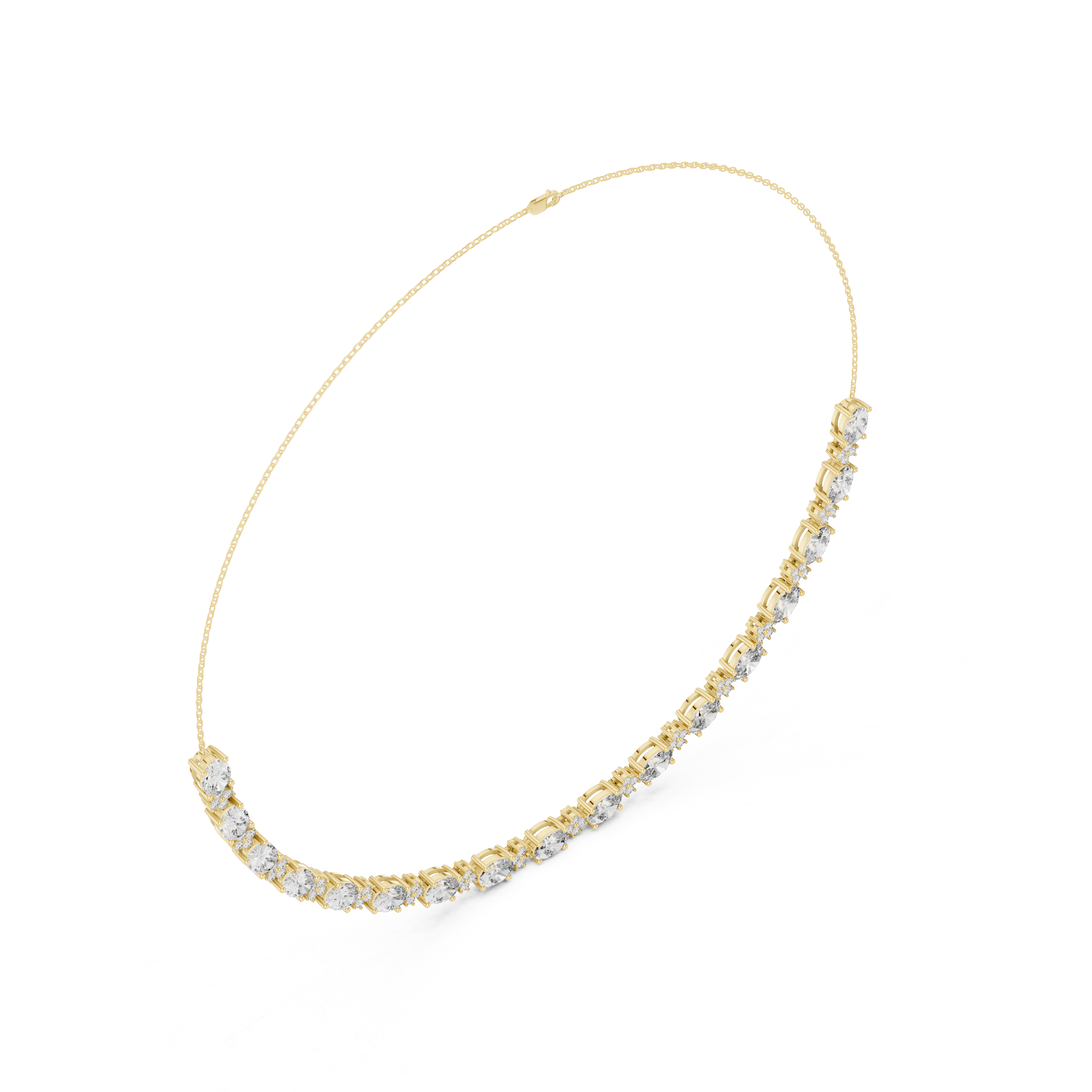 Sapphire Curve Necklace
