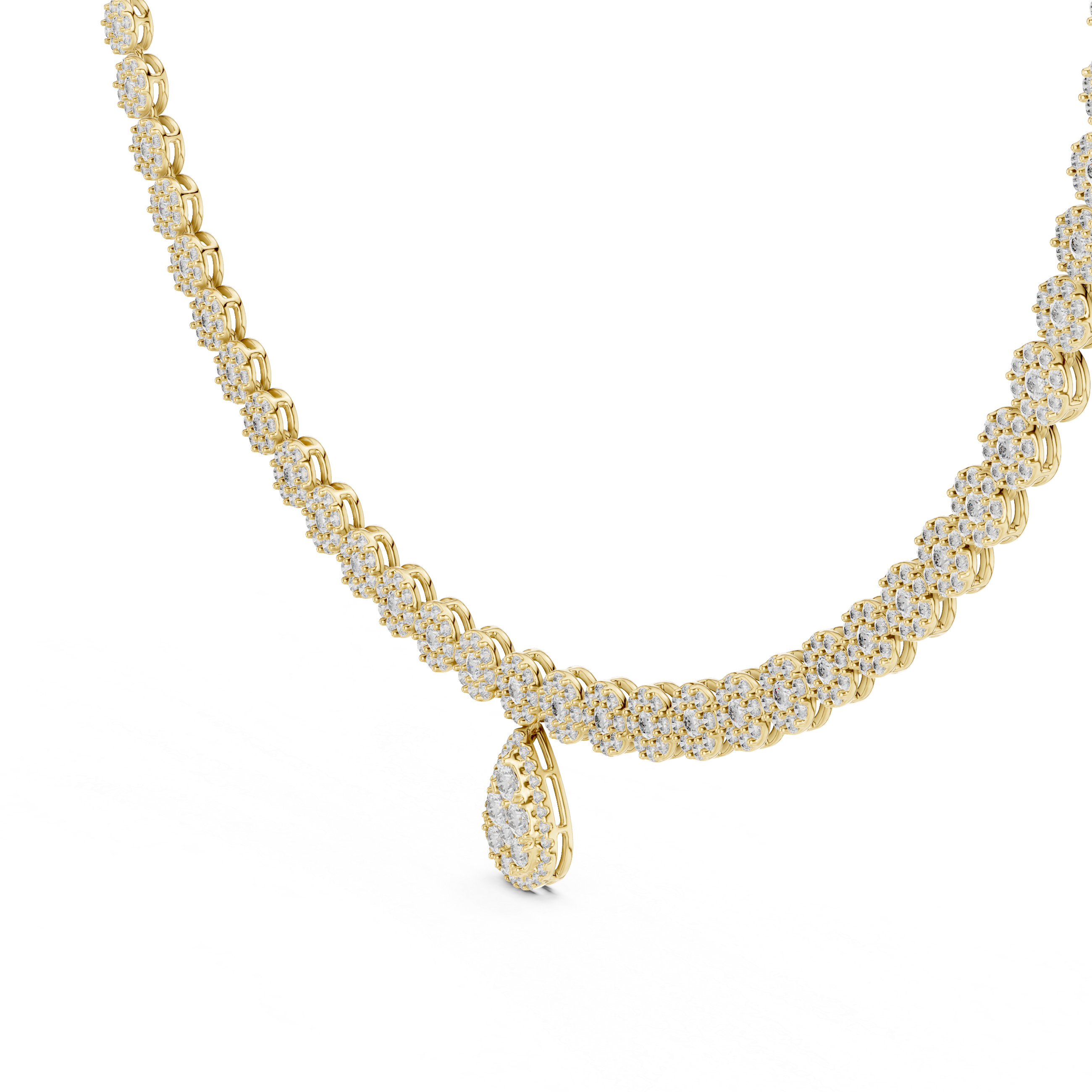 Hanging Teardrop Necklace