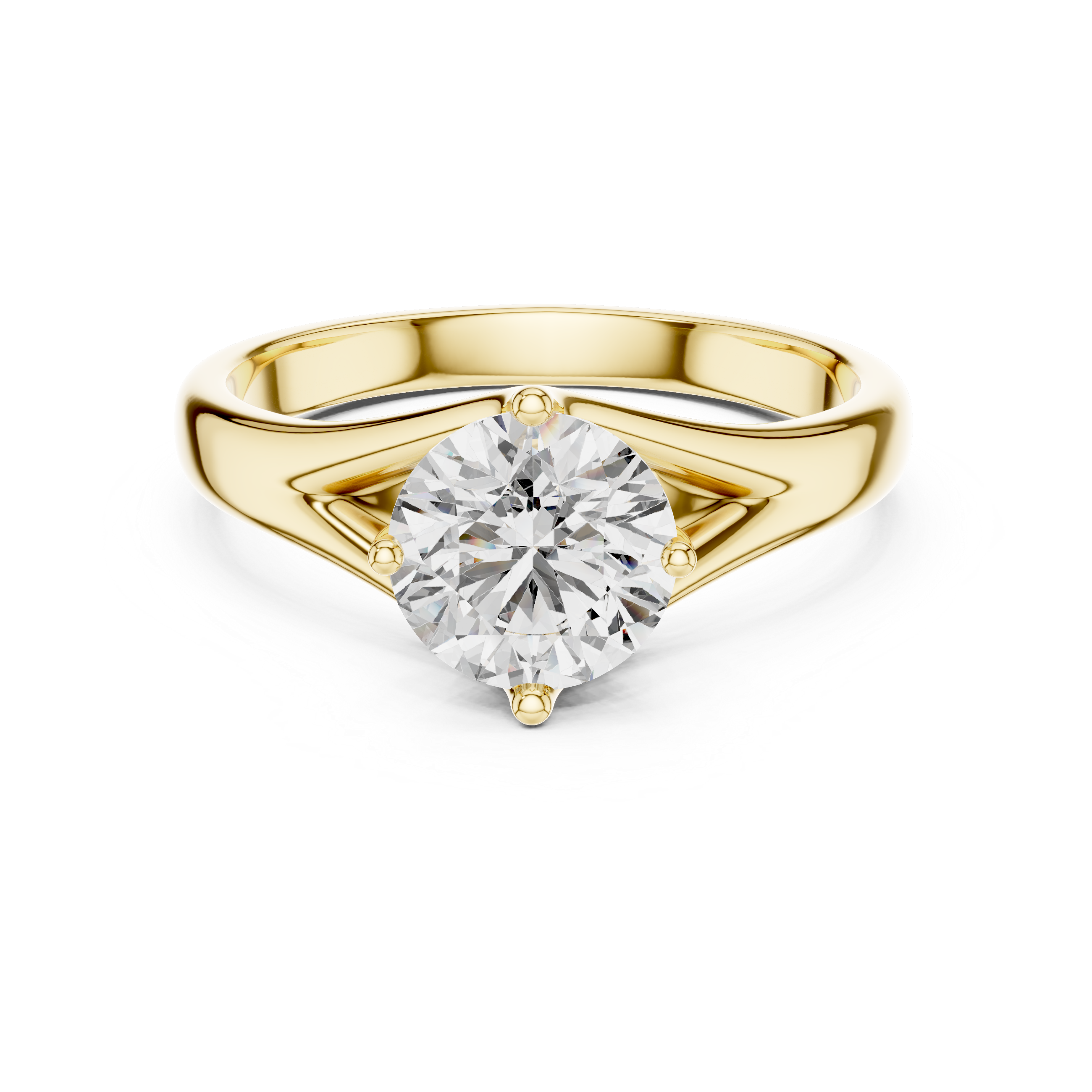 KM0021 Yellow Gold View 4