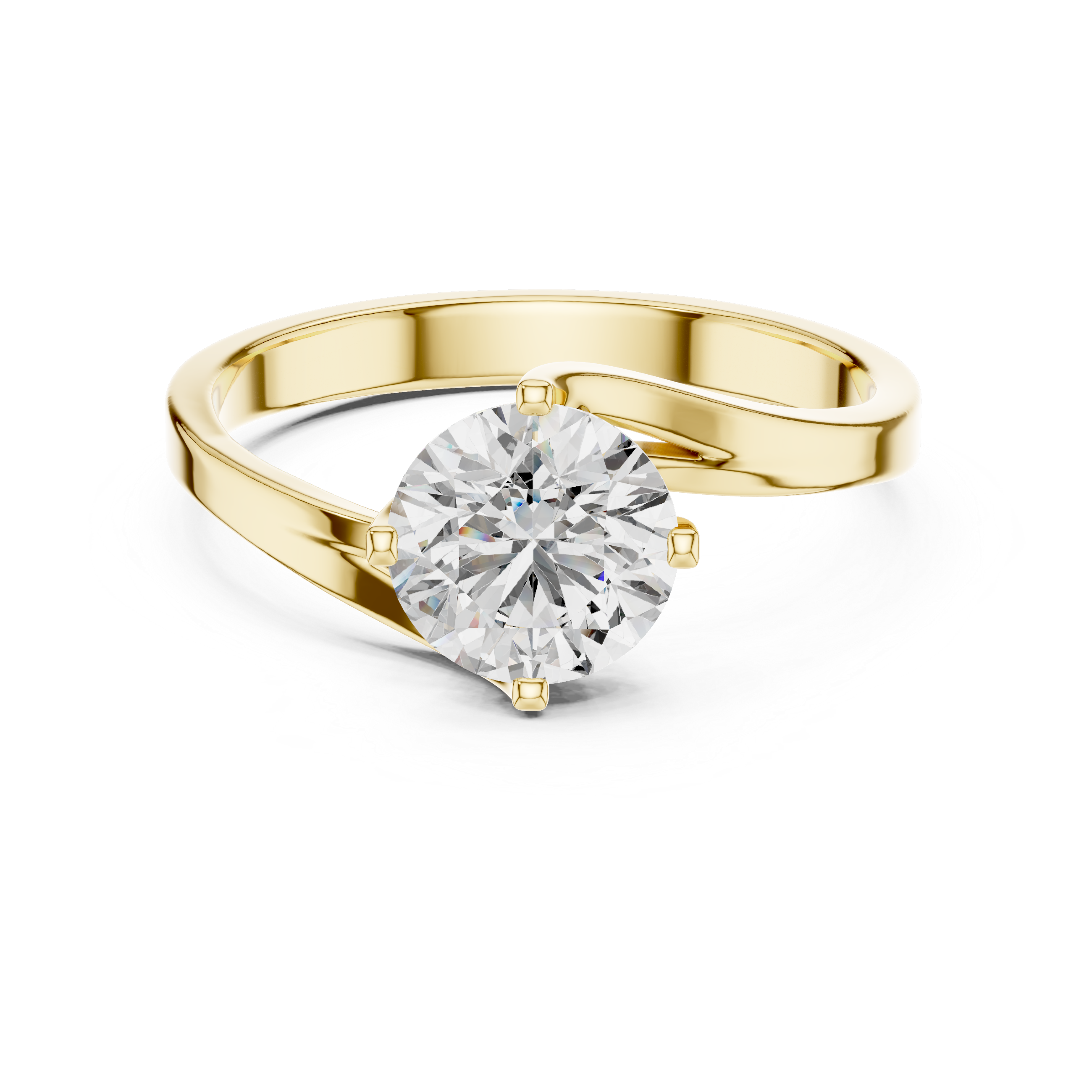 KM0022 Yellow Gold View 4