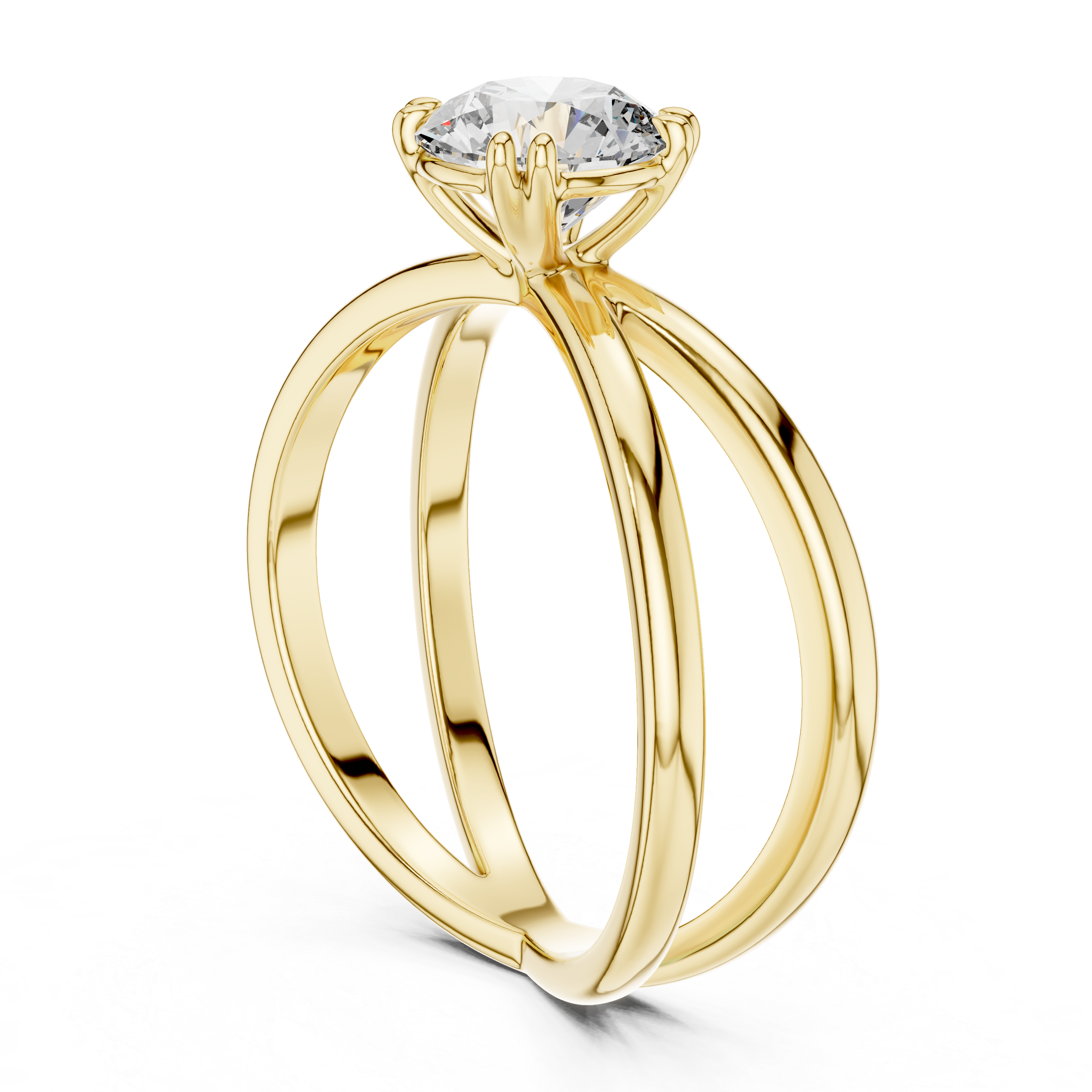 KM0020 Yellow Gold View 1