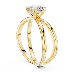 KM0020 Yellow Gold View 1