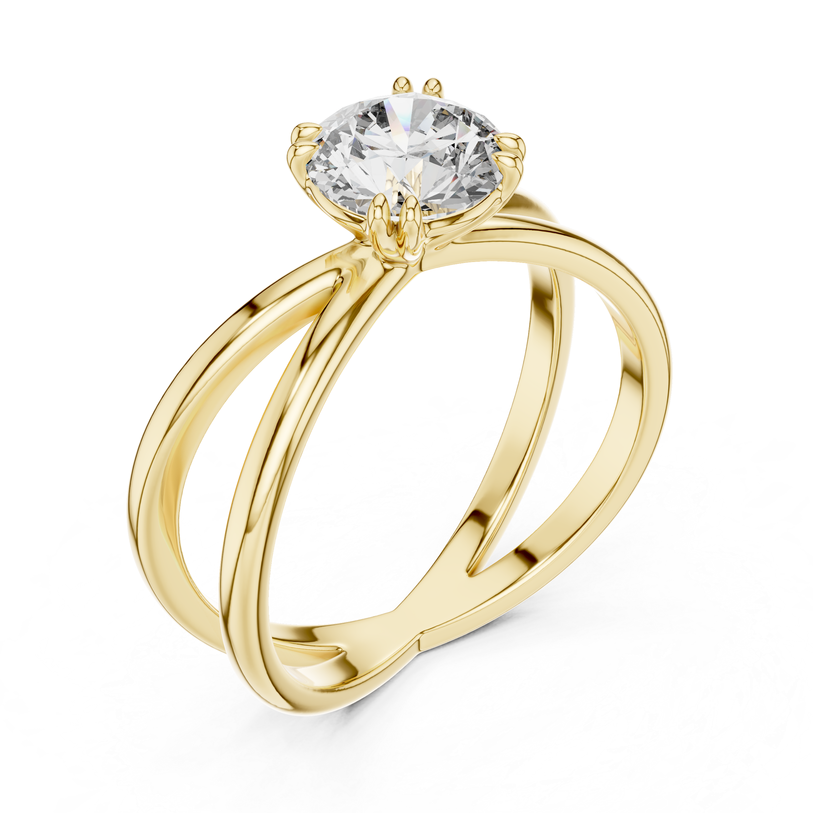 KM0020 Yellow Gold View 2