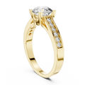 Celestine Halo Ring