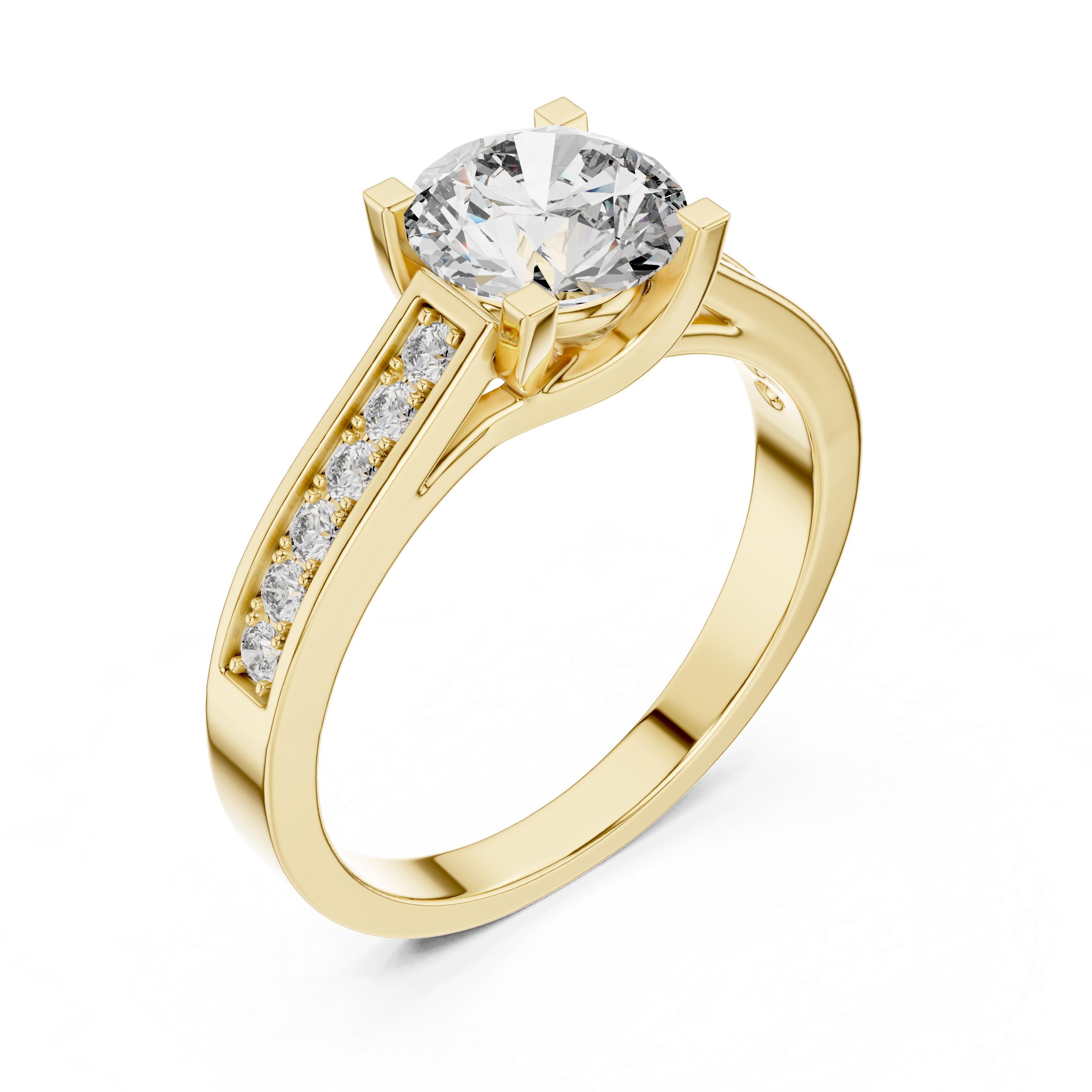 Celestine Halo Ring