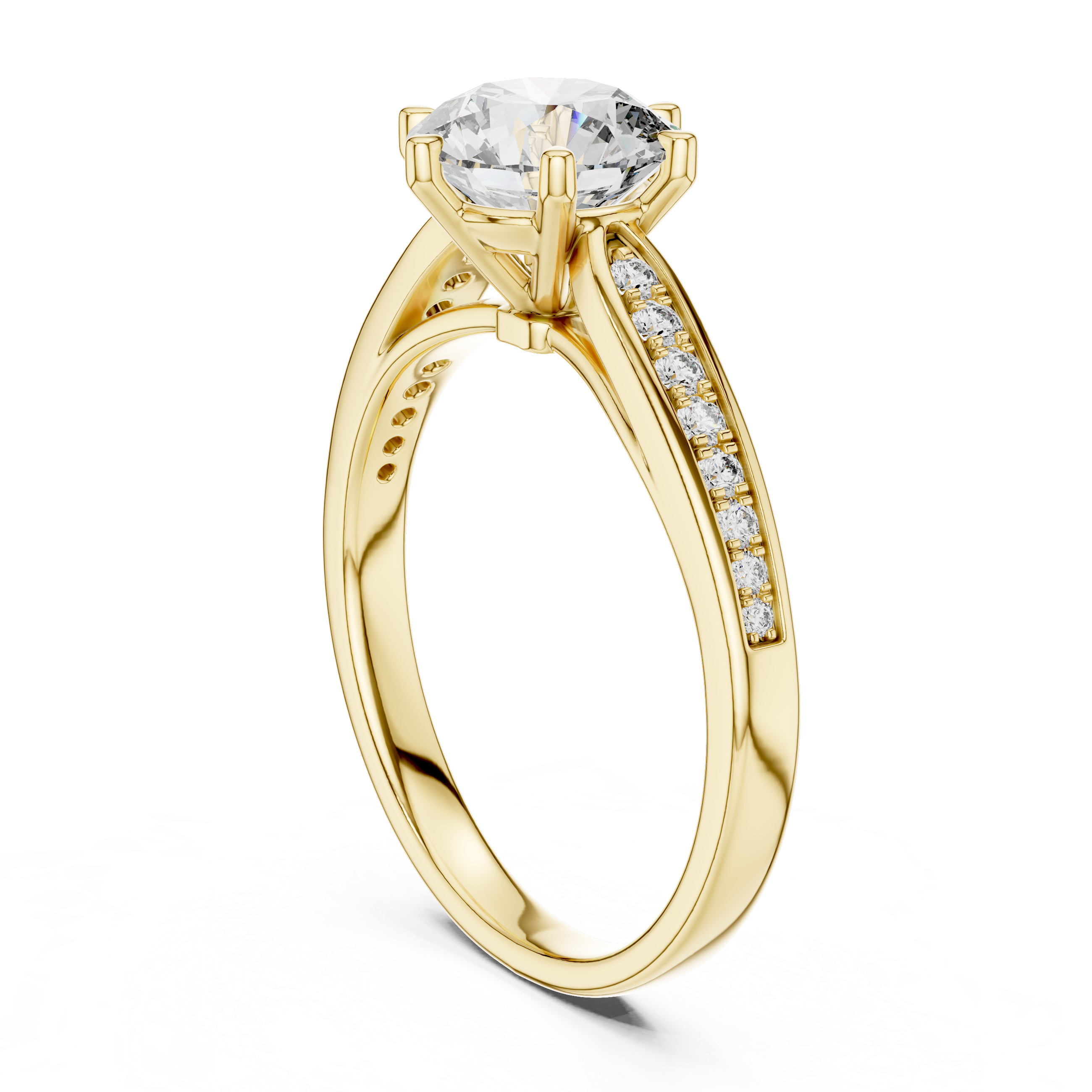 KM0030 Yellow Gold View 1