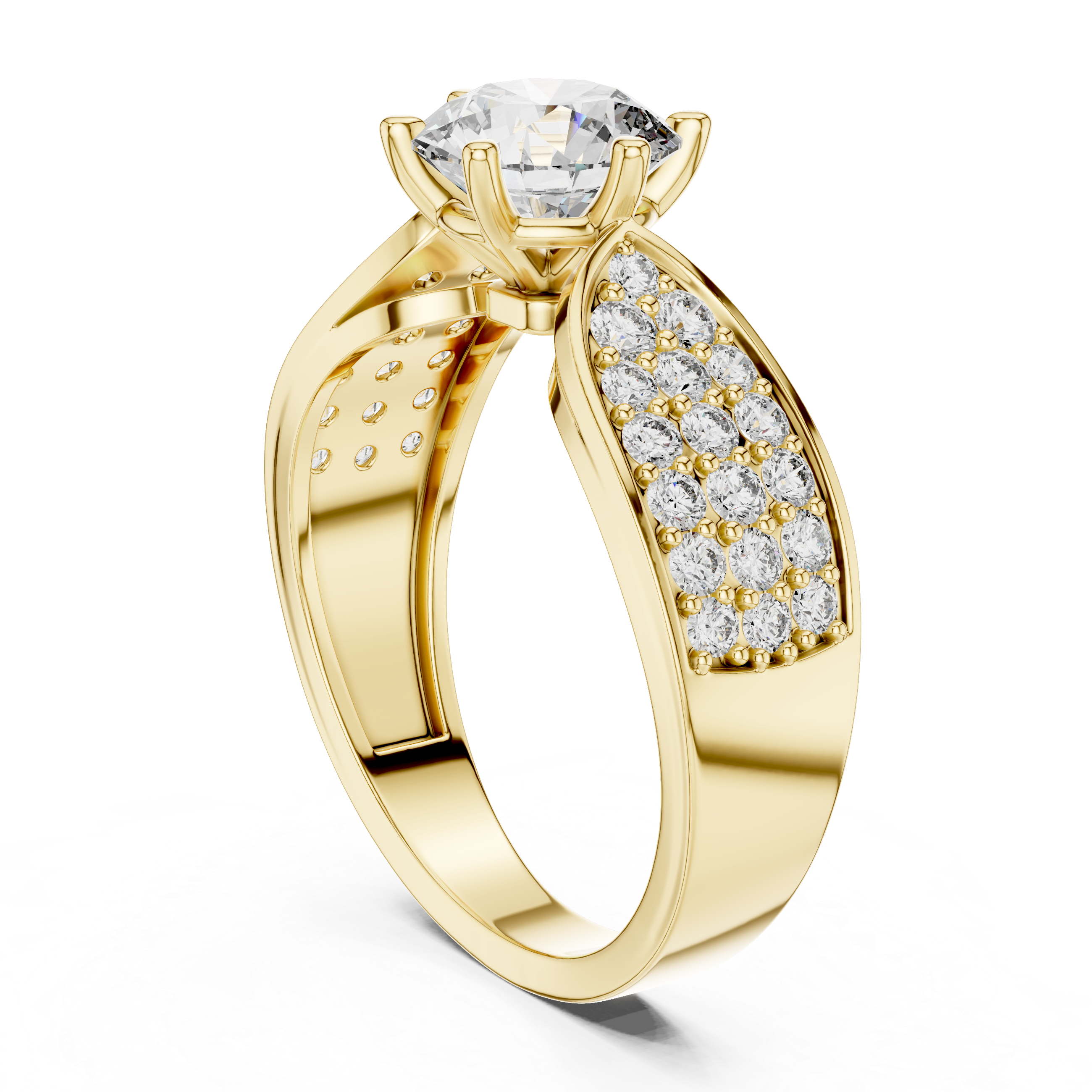 KM0023 Yellow Gold View 1
