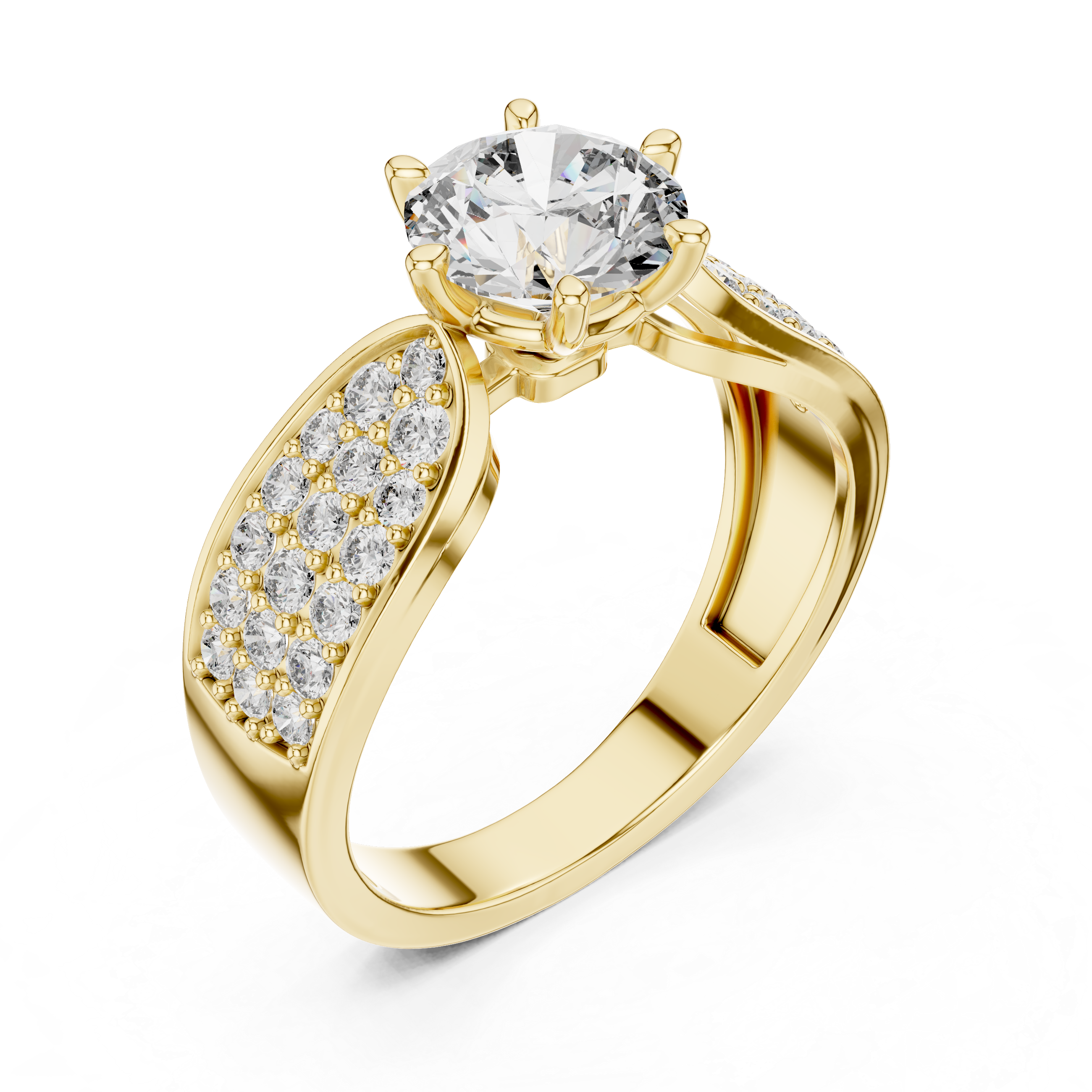 KM0023 Yellow Gold View 2