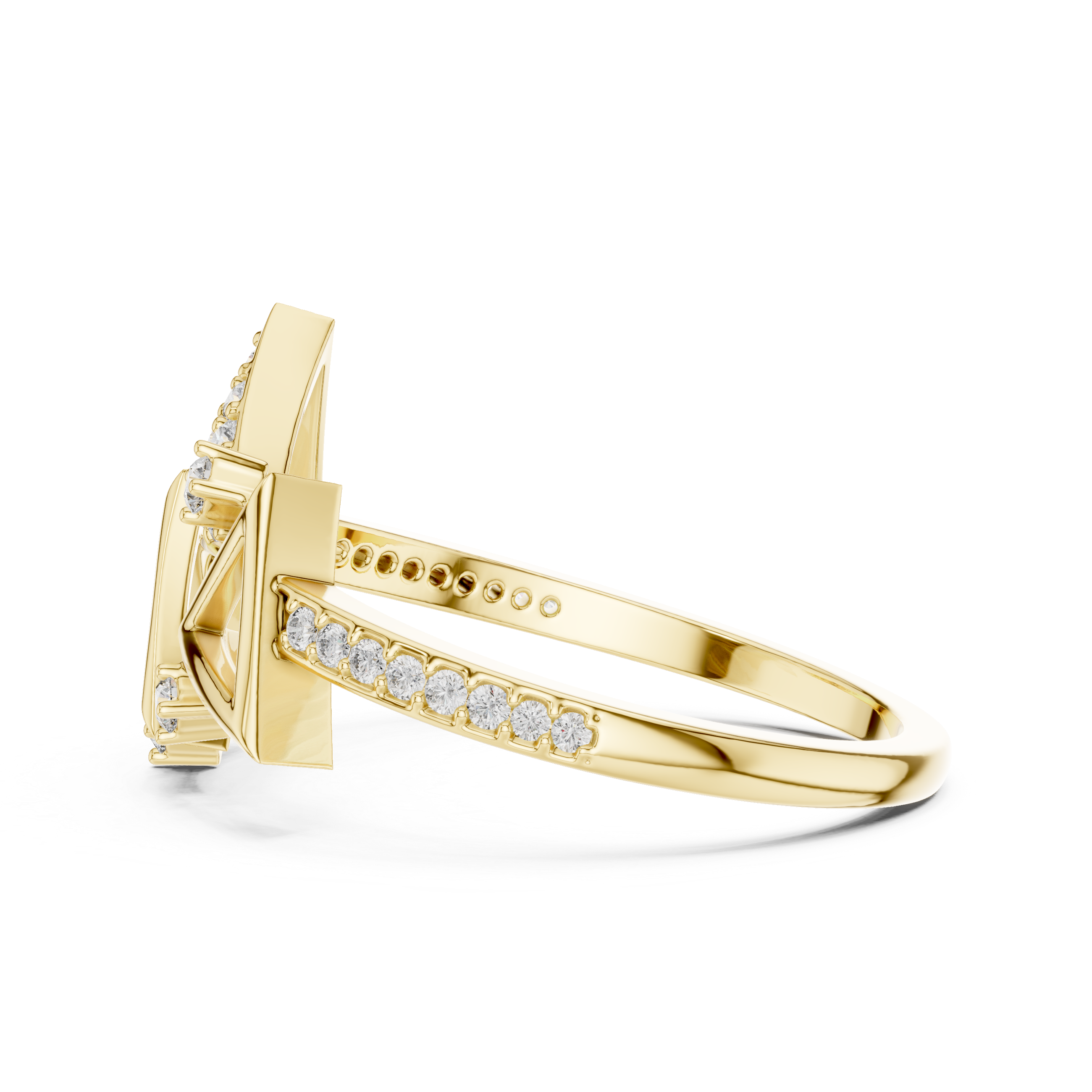 KM0194 Yellow Gold View 3