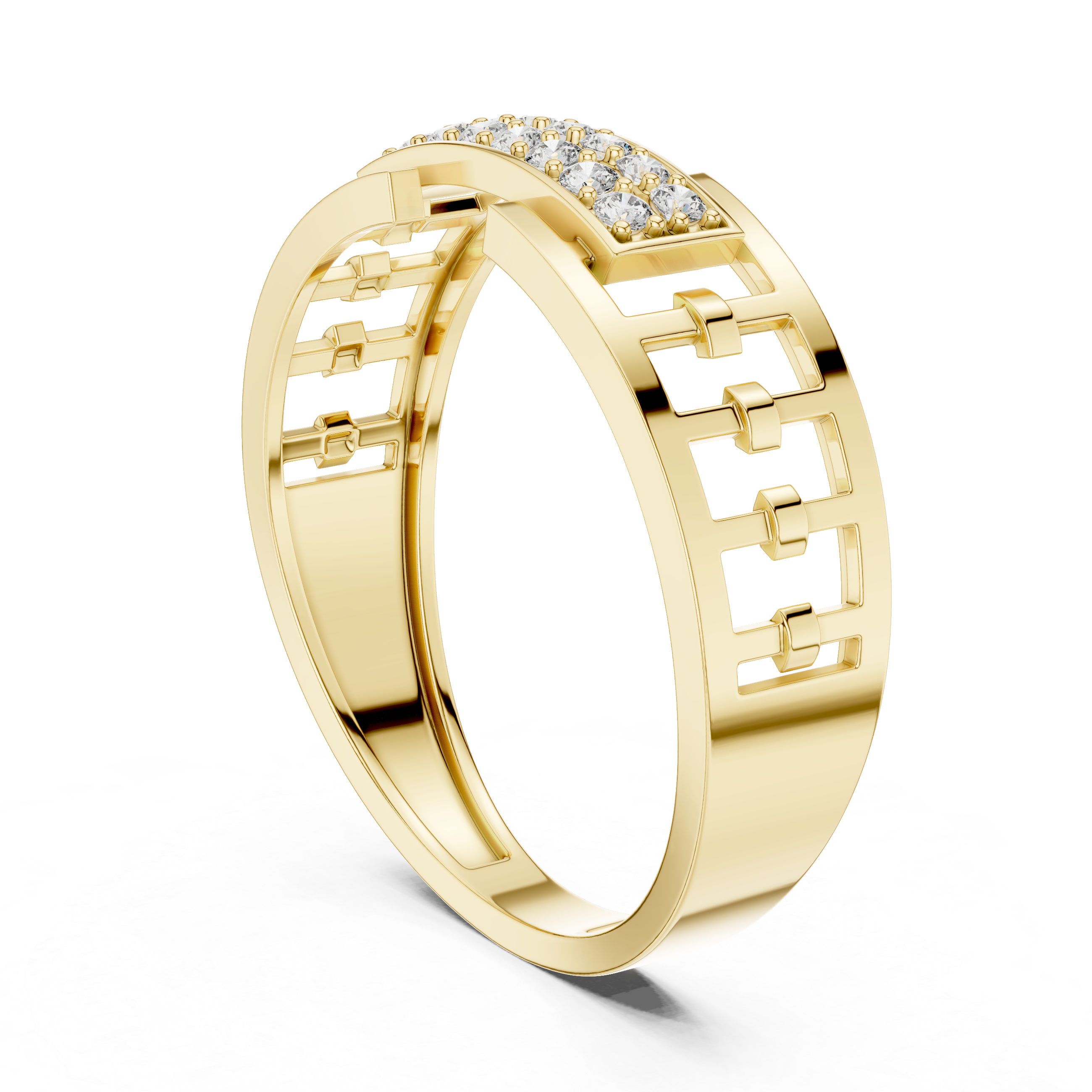 KM0203 Yellow Gold View 1