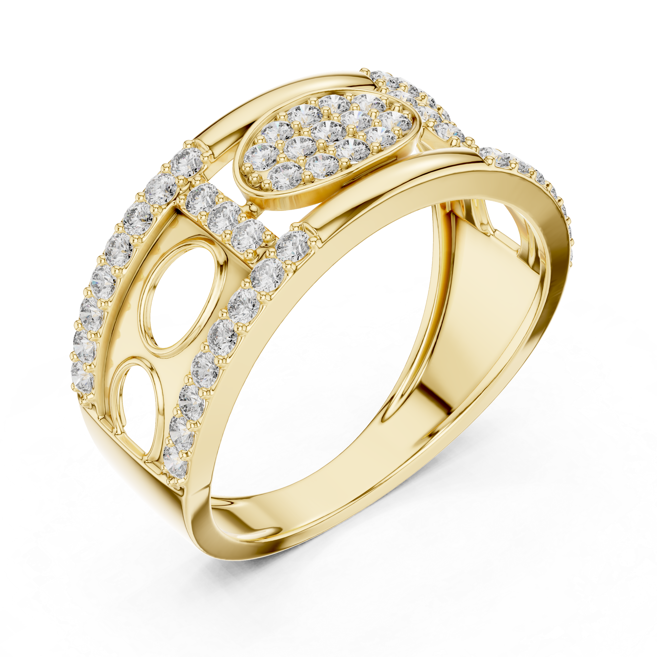 KM0206 Yellow Gold View 2