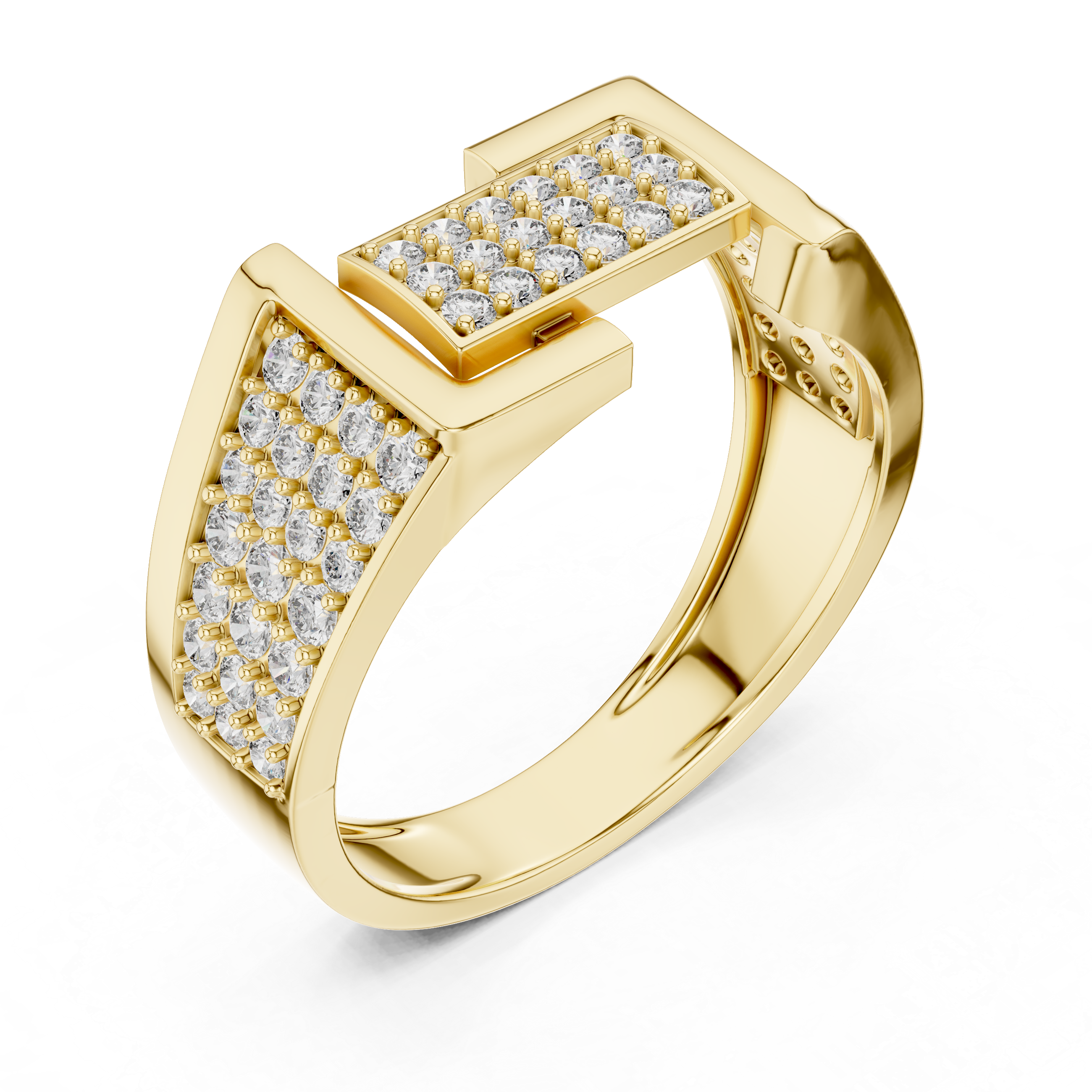 KM0207 Yellow Gold View 2