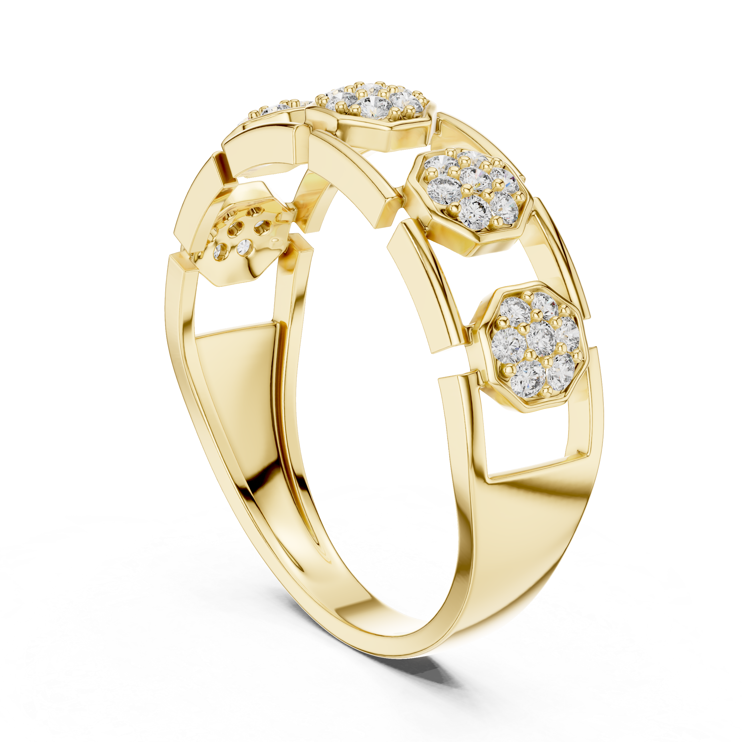 KM0208 Yellow Gold View 1