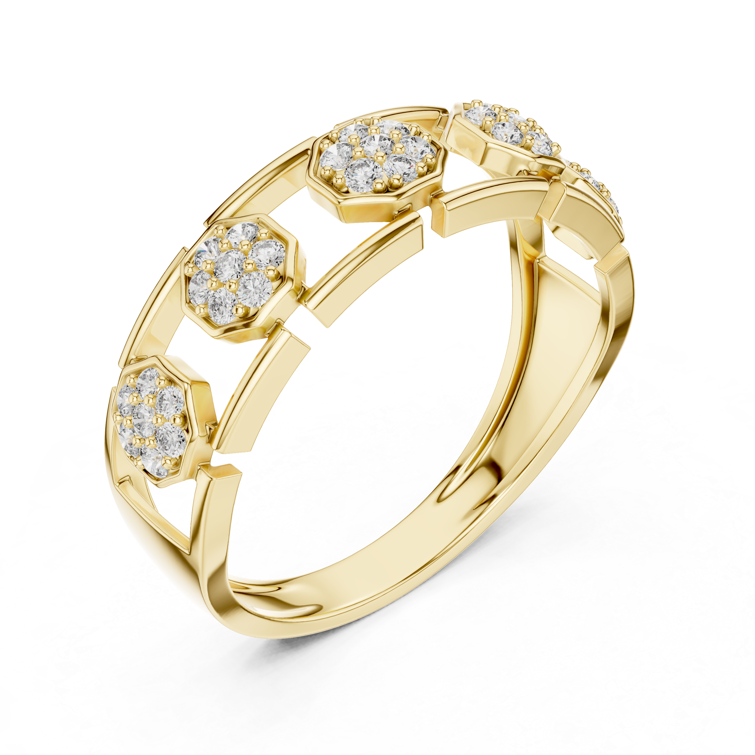 KM0208 Yellow Gold View 2