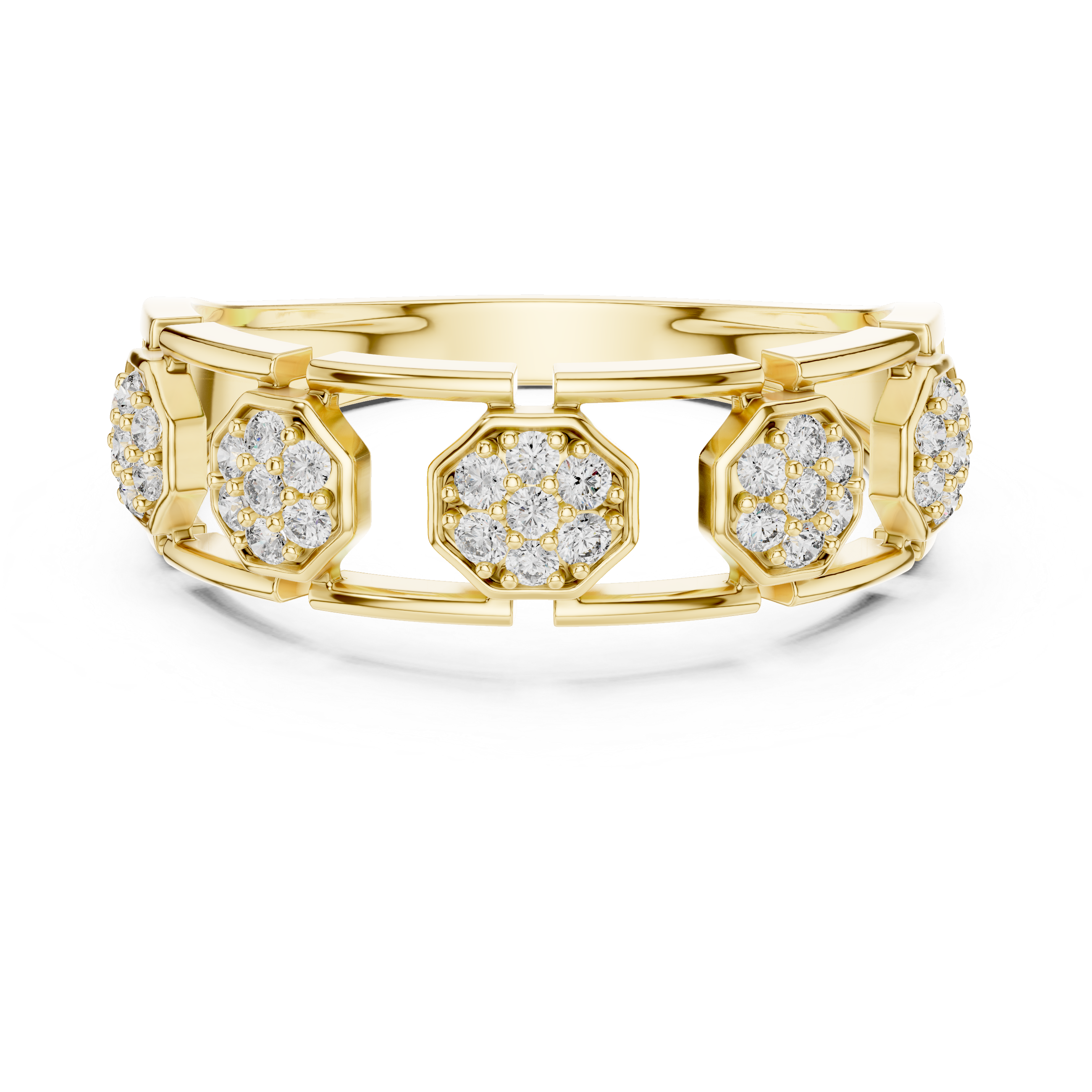 KM0208 Yellow Gold View 4