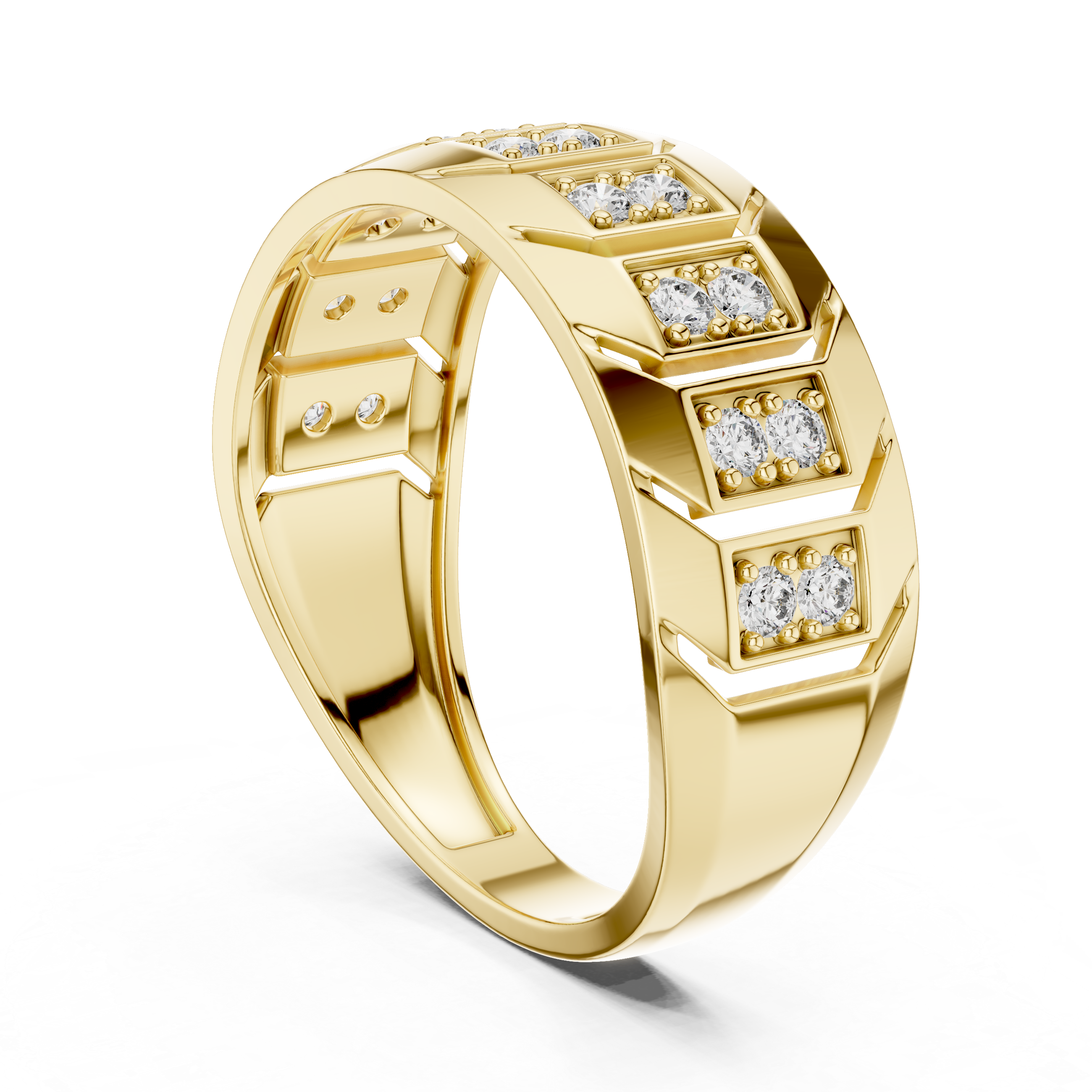 KM0210 Yellow Gold View 1