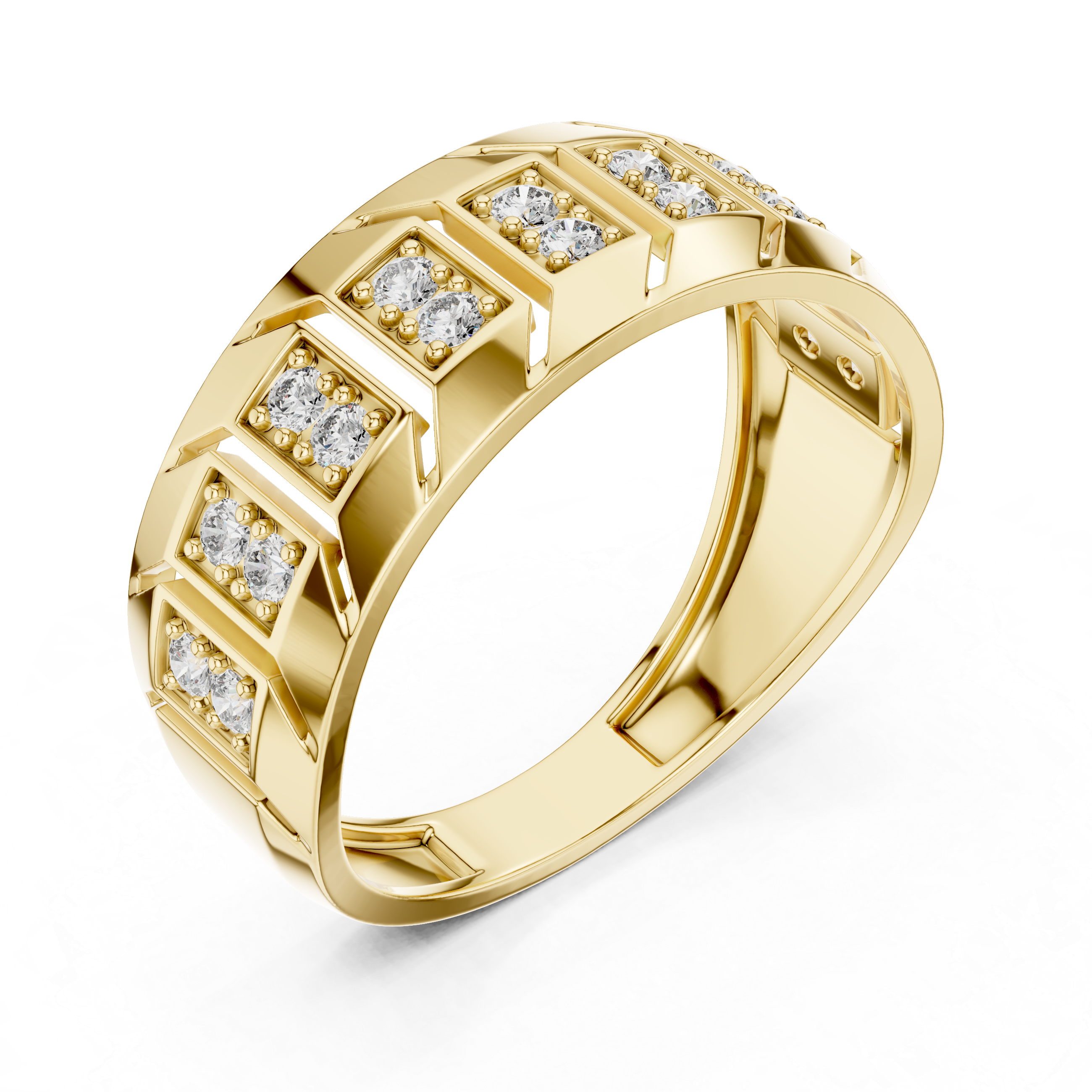 KM0210 Yellow Gold View 2